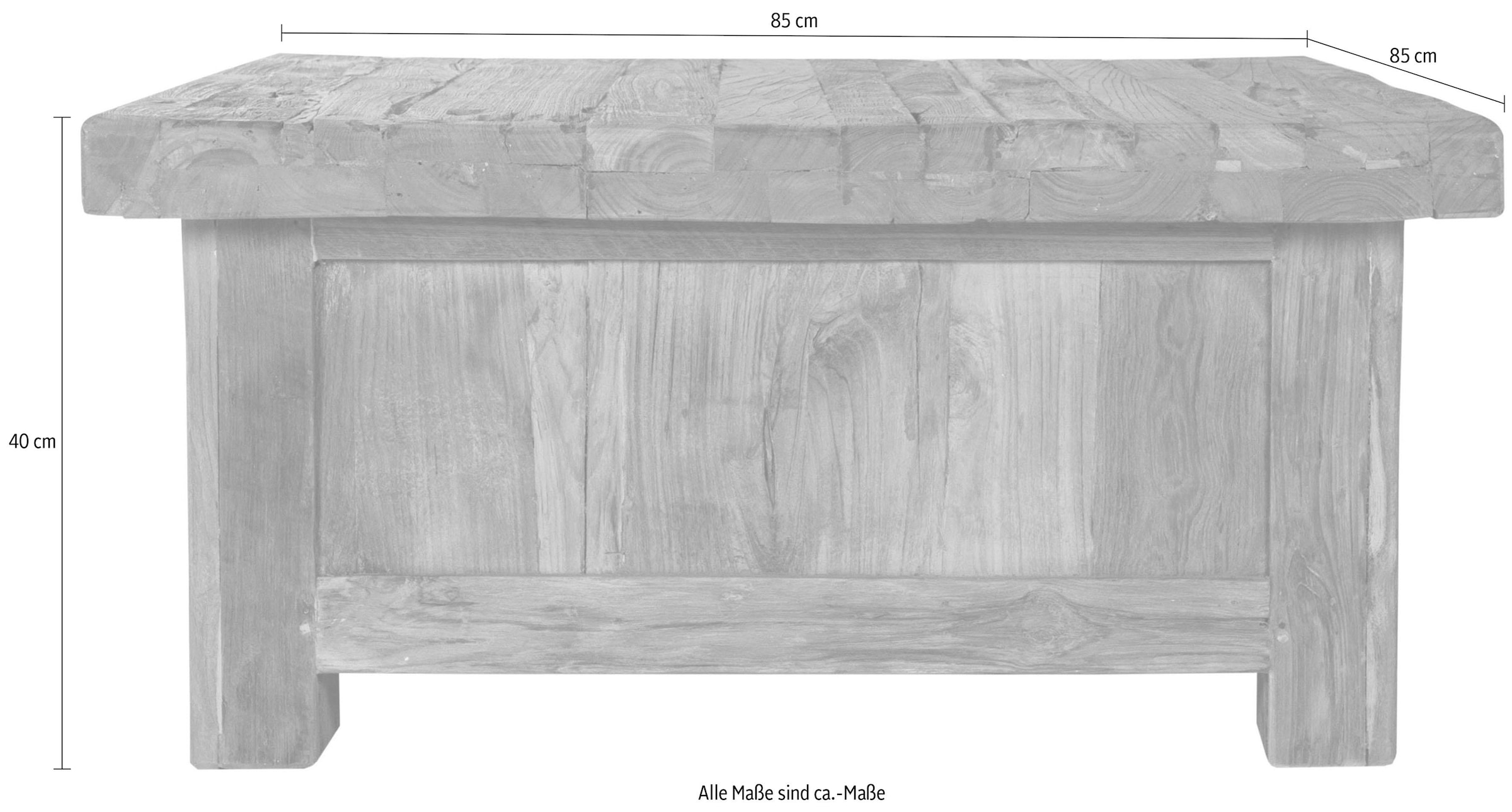 SIT Couchtisch »Coral« aus recyceltem Teak-Altholz