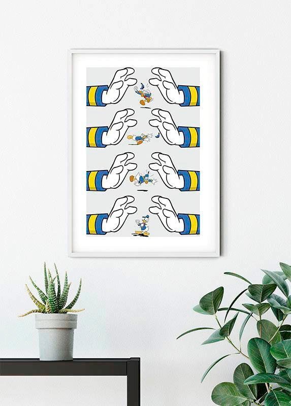 Komar Bild »Donald Duck Hands« Disney 1 Stk. tlg. Wandbild zur Dekoration im Kinderzimmer - ohne Rahmen