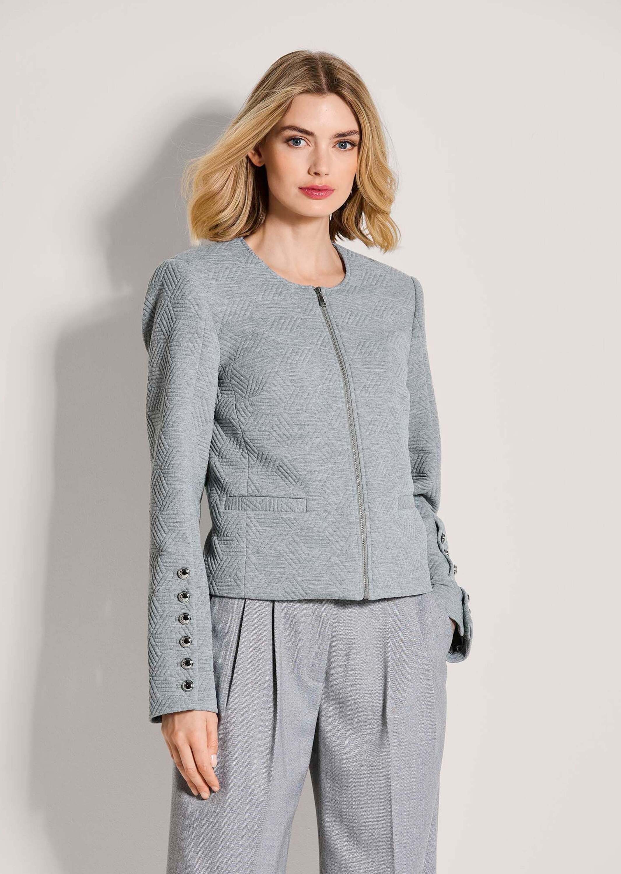 MADELEINE Jackenblazer »Blazer Jerseyblazer mit grafischem Muster« Markante Struktur