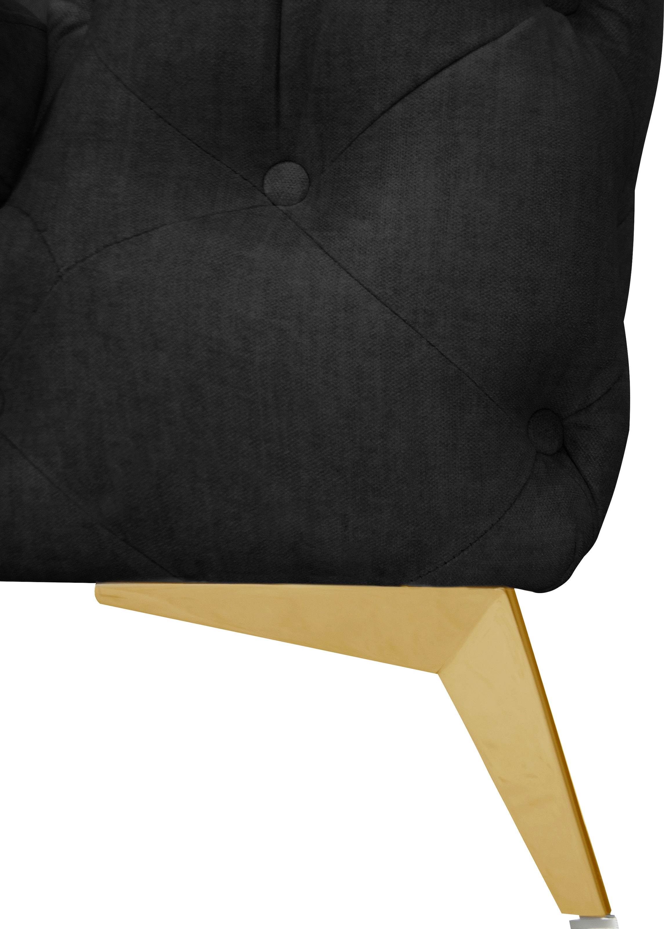 Home affaire Chesterfield-Sofa »Glynis« aufwändige Knopfheftung, moderne Chesterfield Optik, Fußfarbe wählbar