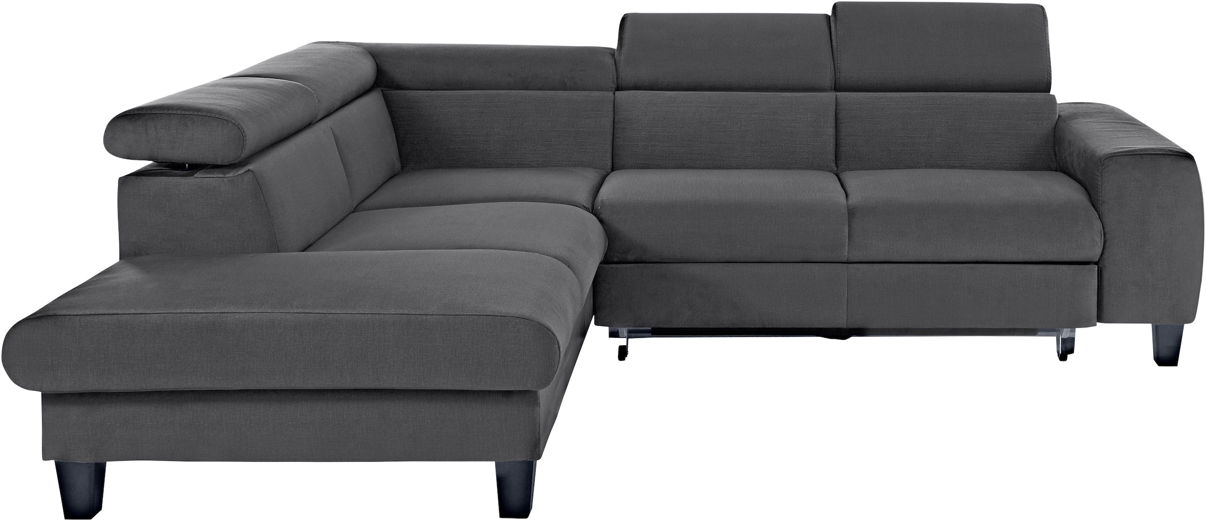 COTTA Polstergarnitur »Morven L-Form«, (Set), Set bestehend aus: Ecksofa mit Kopfteilverstellung & Hocker