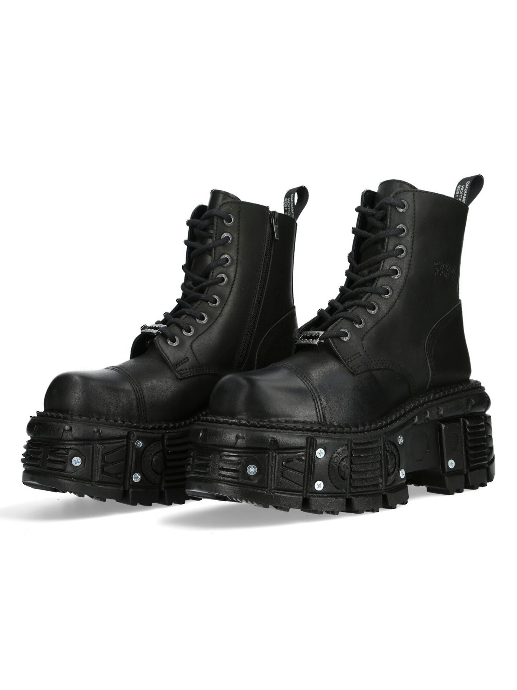 NEW ROCK Plateaustiefelette »Plateau Ankle Boots M-TANK083-C1«  Handgefertigt, Made in Spain