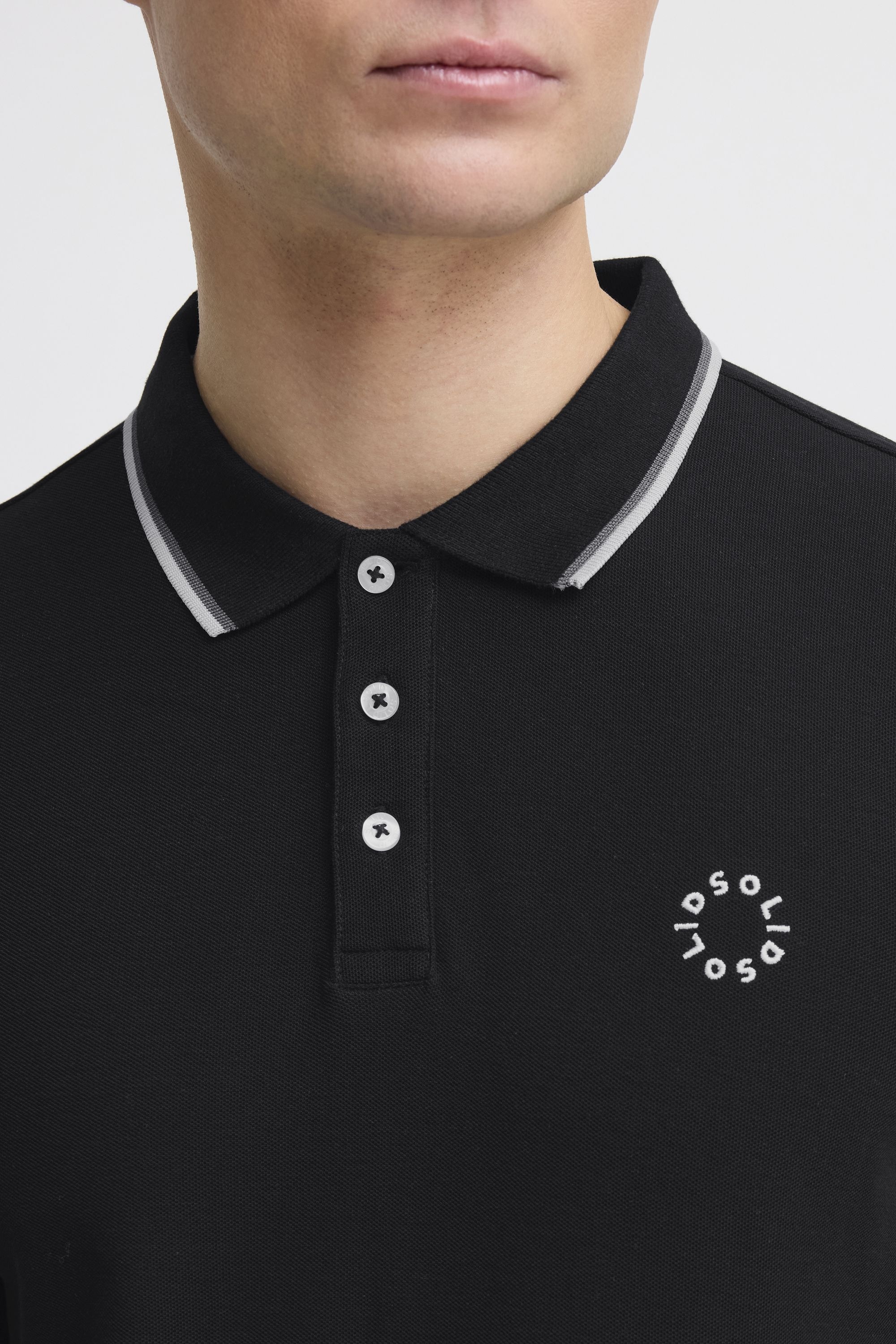 !Solid Langarm-Poloshirt »Langarm-Poloshirt SDHANGOR«