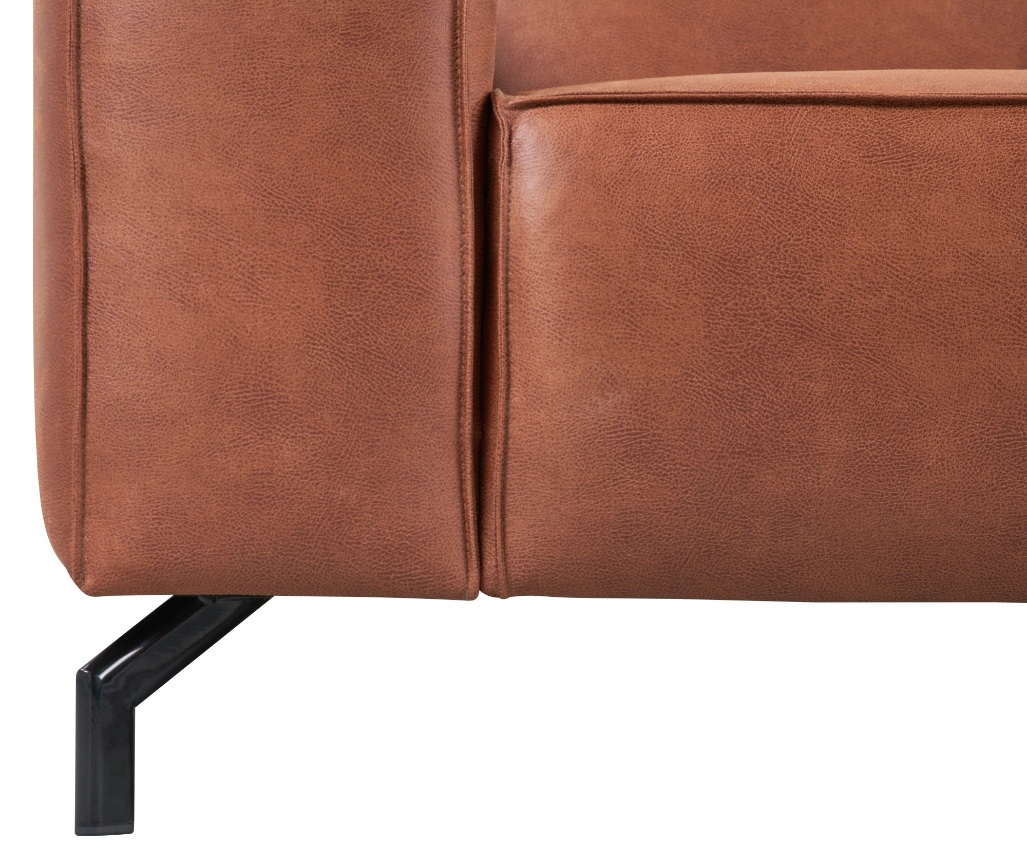 Places of Style Ecksofa Lorcan, in Lederoptik oder Strukturstoff lieferbar