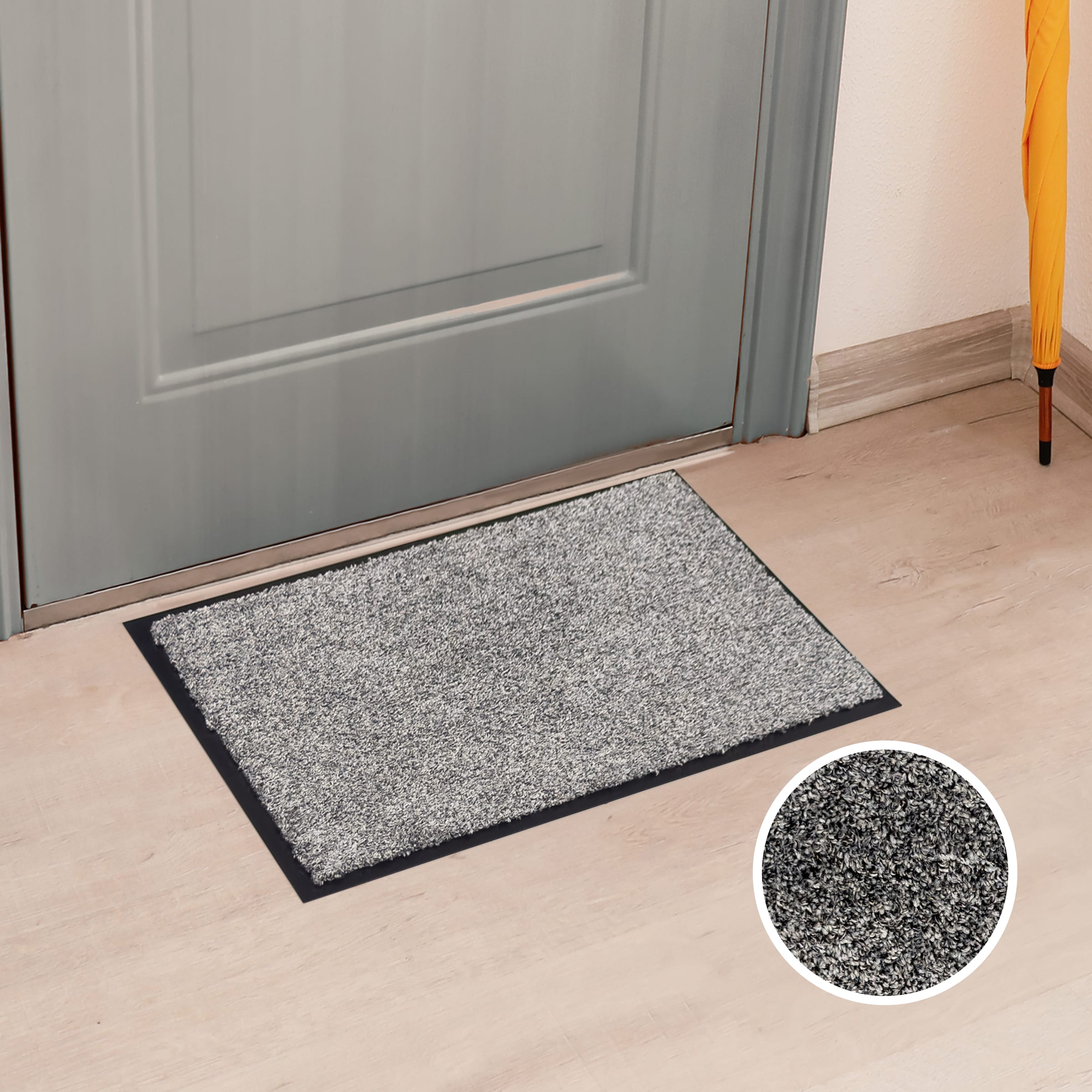 OTTO home Fußmatte "Vianne, Schmutzfangmatte Indoor, für Hausflur und Eingangsbereiche" rechteckig 10 mm Höhe Eingangsmatte, rutschfeste Unterseite, meliert, waschbar