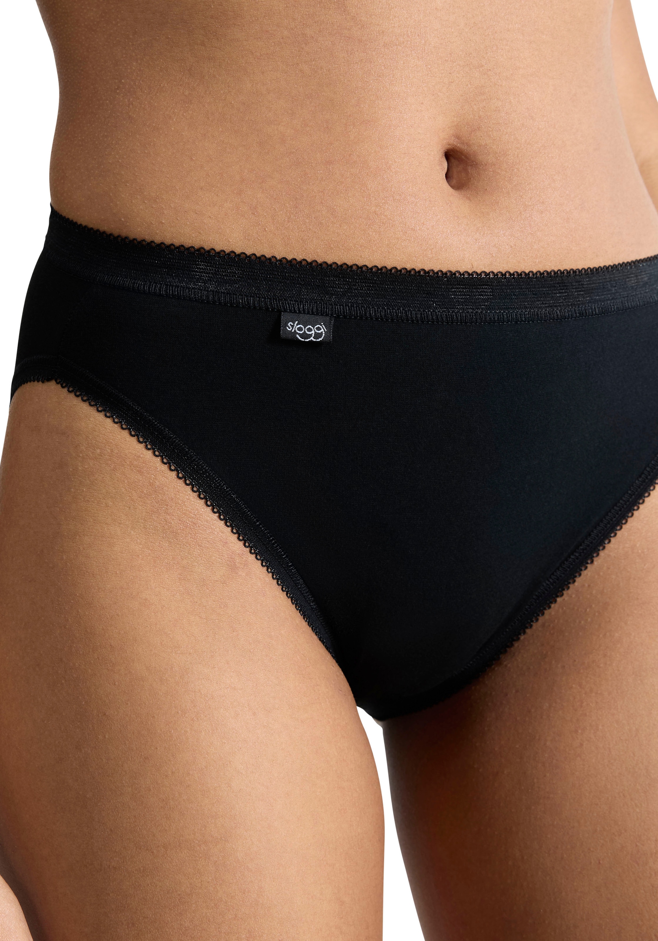 sloggi Taillenslip »Basic+« 4er Pack,  weich, Baumwollmix, Multipack, elastisch