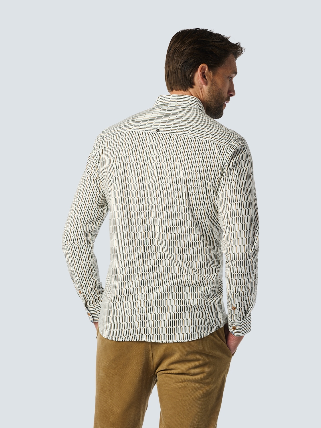 NO EXCESS Langarmhemd mit Muster