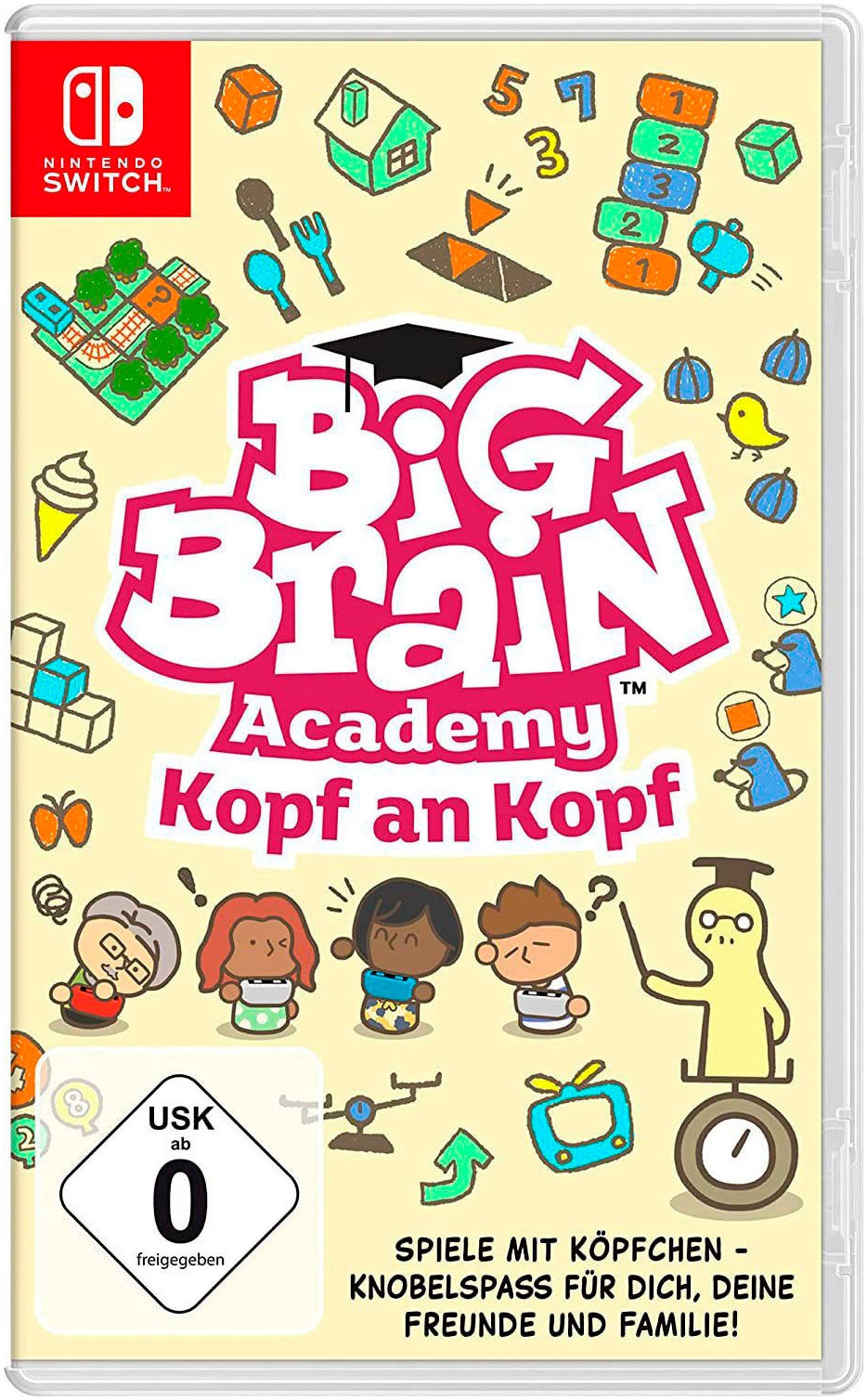 Nintendo Switch Spielekonsole »Switch Neon r/b + Gratis Big Brain Academy + Everybody 1-2-Switch!«