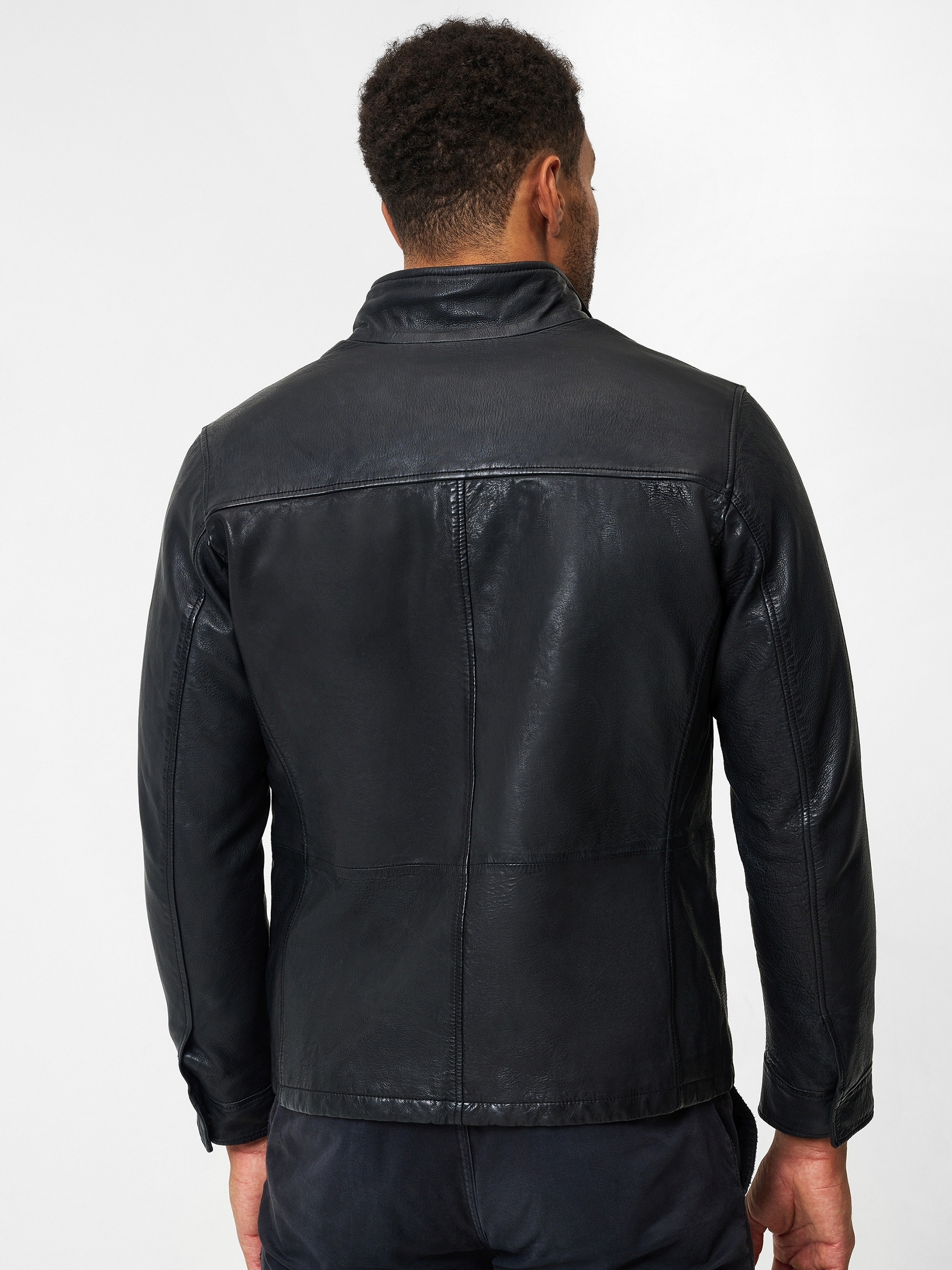 RICANO Cargojacke »Lederjacke Stefano« ohne Kapuze Handgefertigt aus echtem Leder