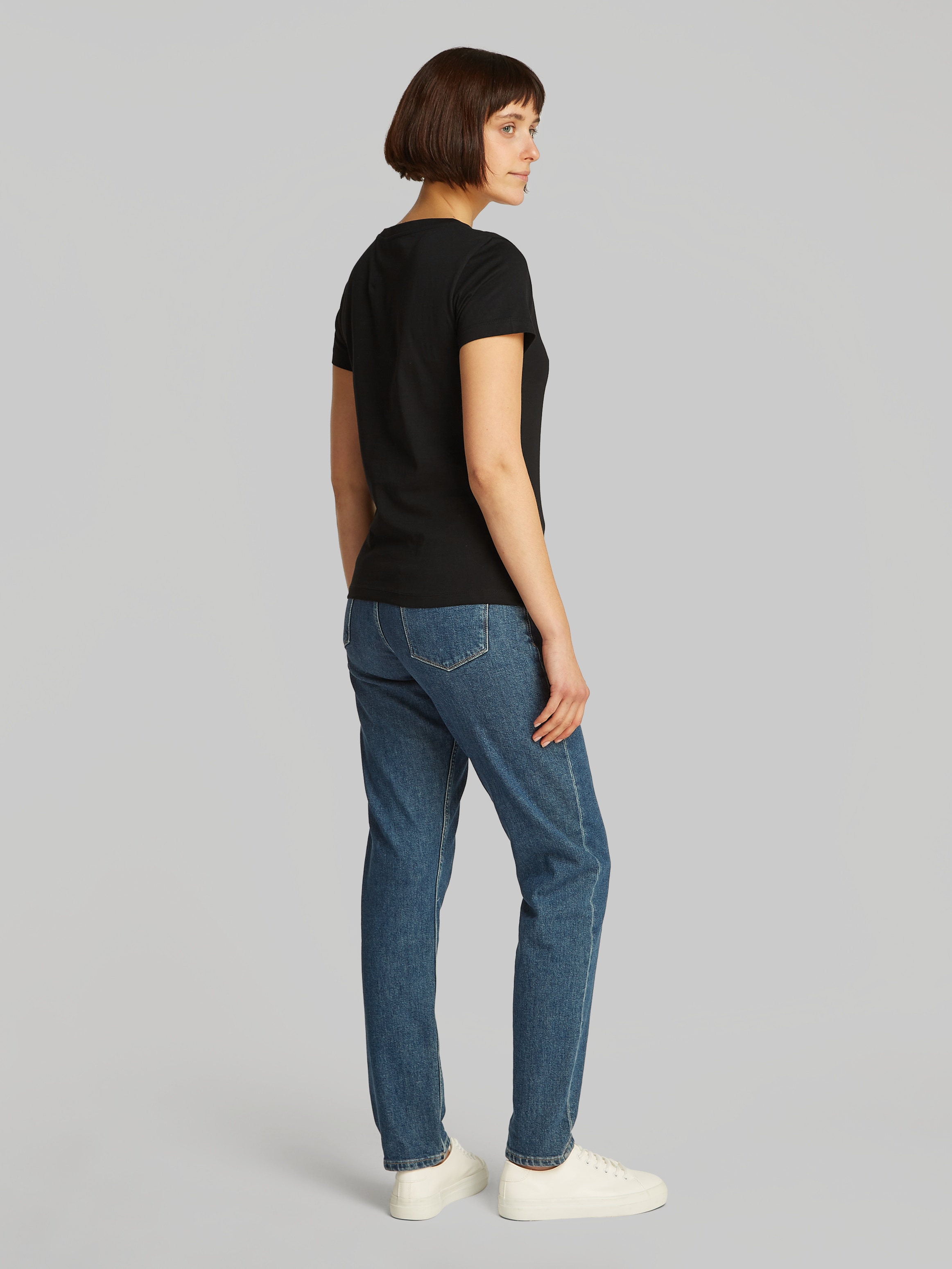 Calvin Klein Jeans Rundhalsshirt »2-PACK MONOLOGO SLIM TEE«, (Packung, 2 tlg., 2er-Pack), mit Calvin Klein Jeans Logoprint auf der Brust
