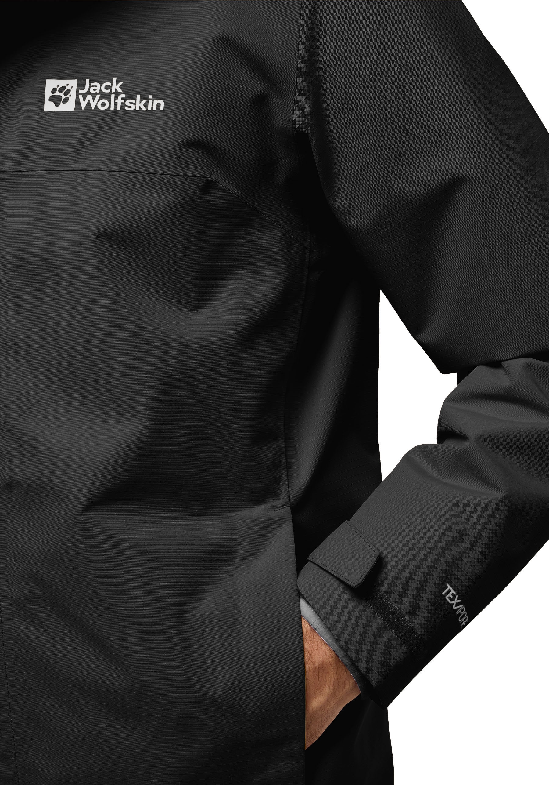 Jack Wolfskin »ALTENBERG 3IN1« mit Kapuze 3in1, wasserabweisend, Übergangsjacke