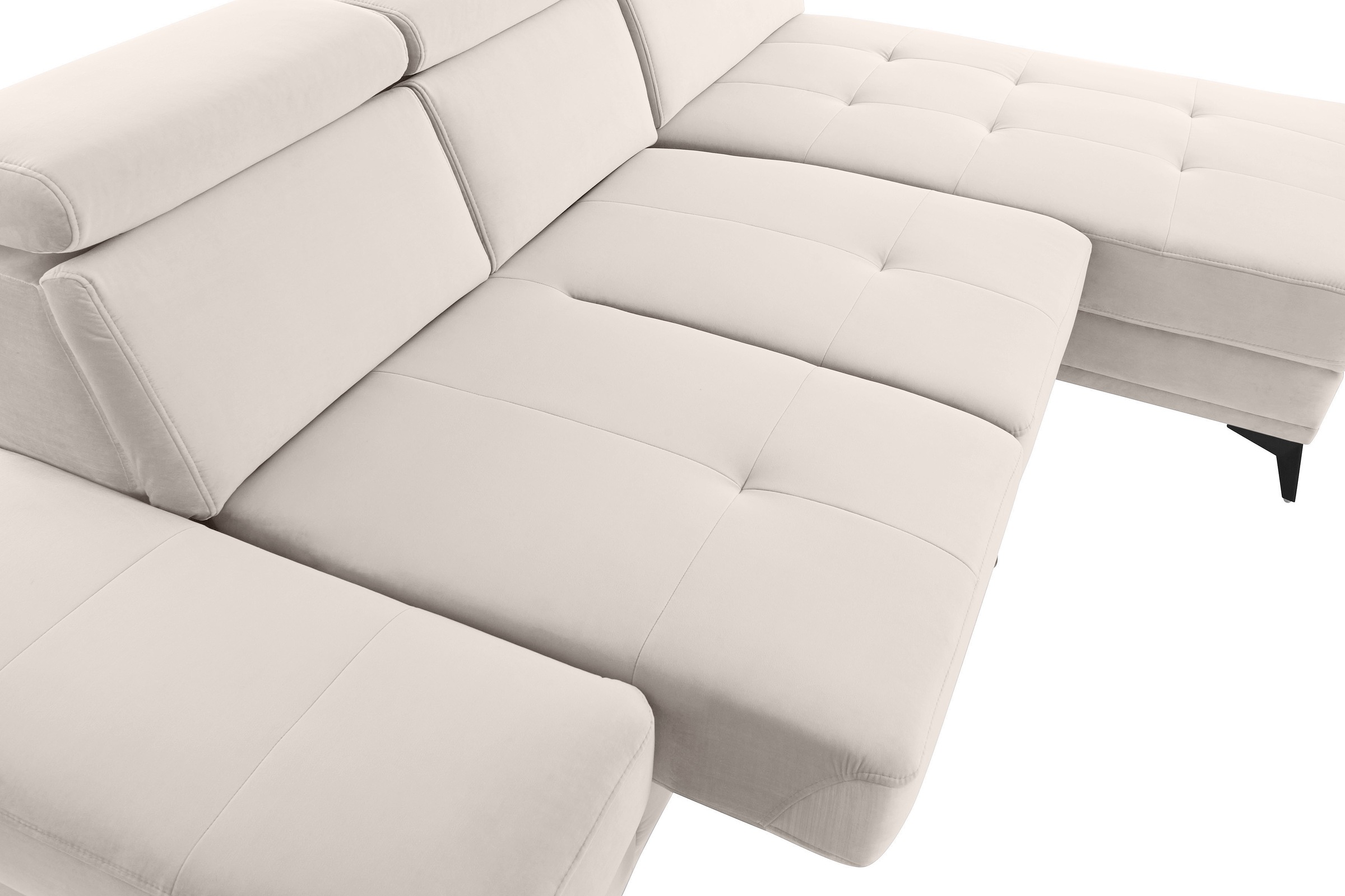 INOSIGN Ecksofa »Cardiz L-Form«, inkl.Kopfteilverstellung und Federkern wahlweise mit Bettfunktion