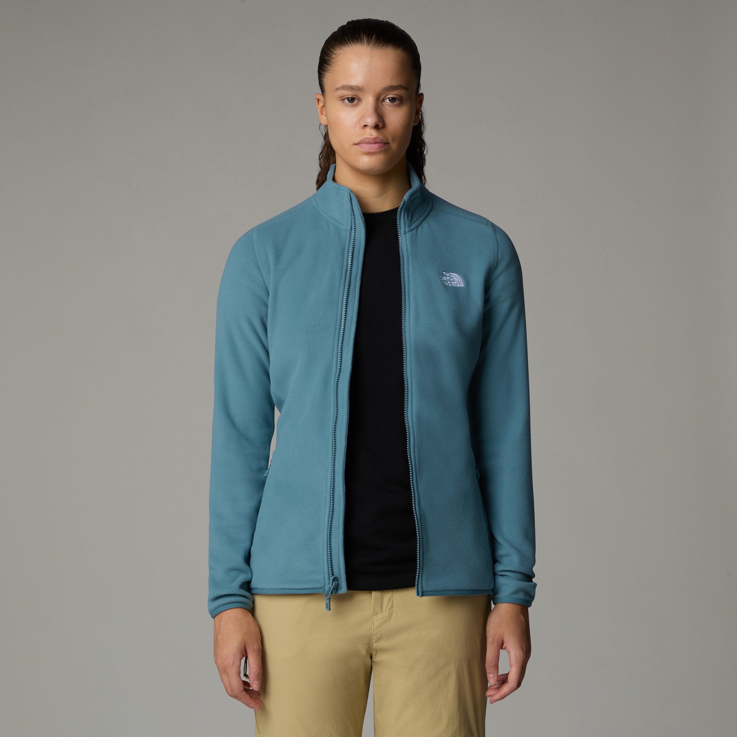 The North Face Fleecejacke »W 100 GLACIER FZ - EU«, (1 St.), mit Logostickerei