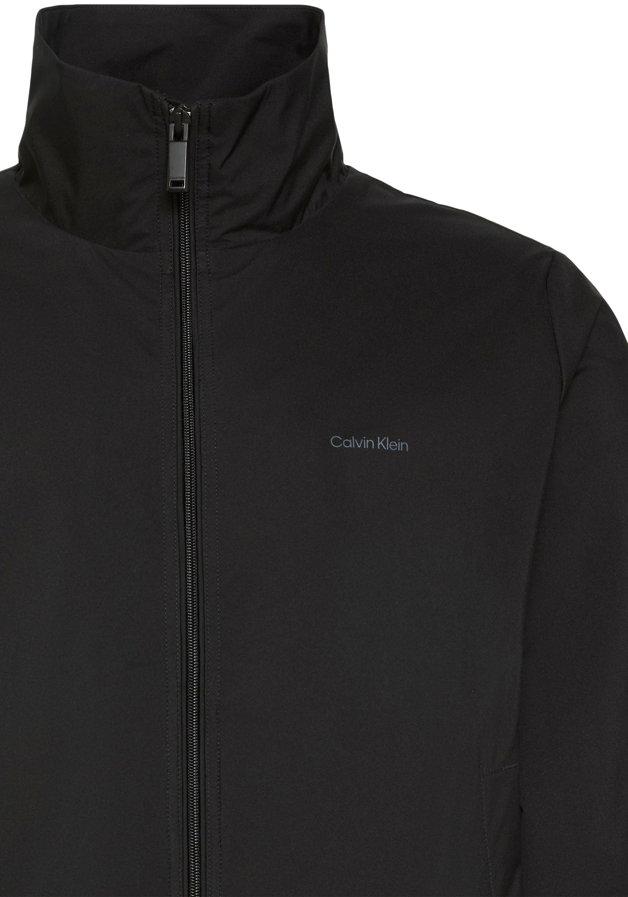 Calvin Klein Windbreaker »LS NYLON STAND COLLAR WINDBREAKE« ohne Kapuze Regular fit mit Stehkragen