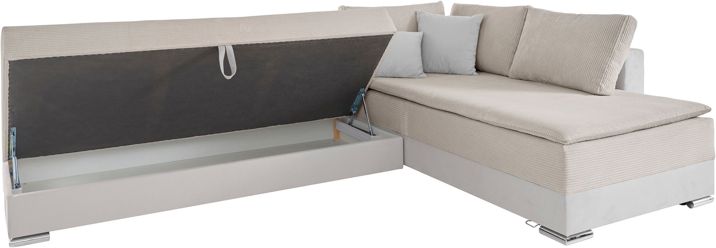 INOSIGN Ecksofa »Night & Day L-Form«, mit Boxspring Bettfunktion 180x200 cm, Dauerschläfer