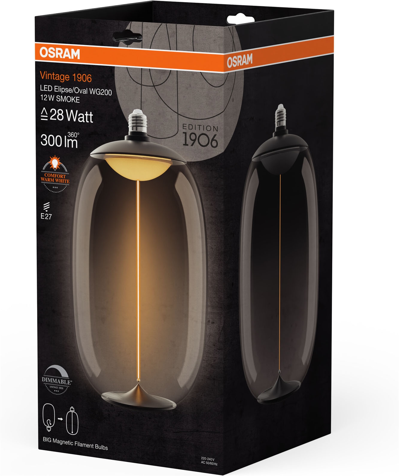 Osram LED-Filament »Vintage 1906 Big Elipse Oval« E27 1 Stk. Warmweiß