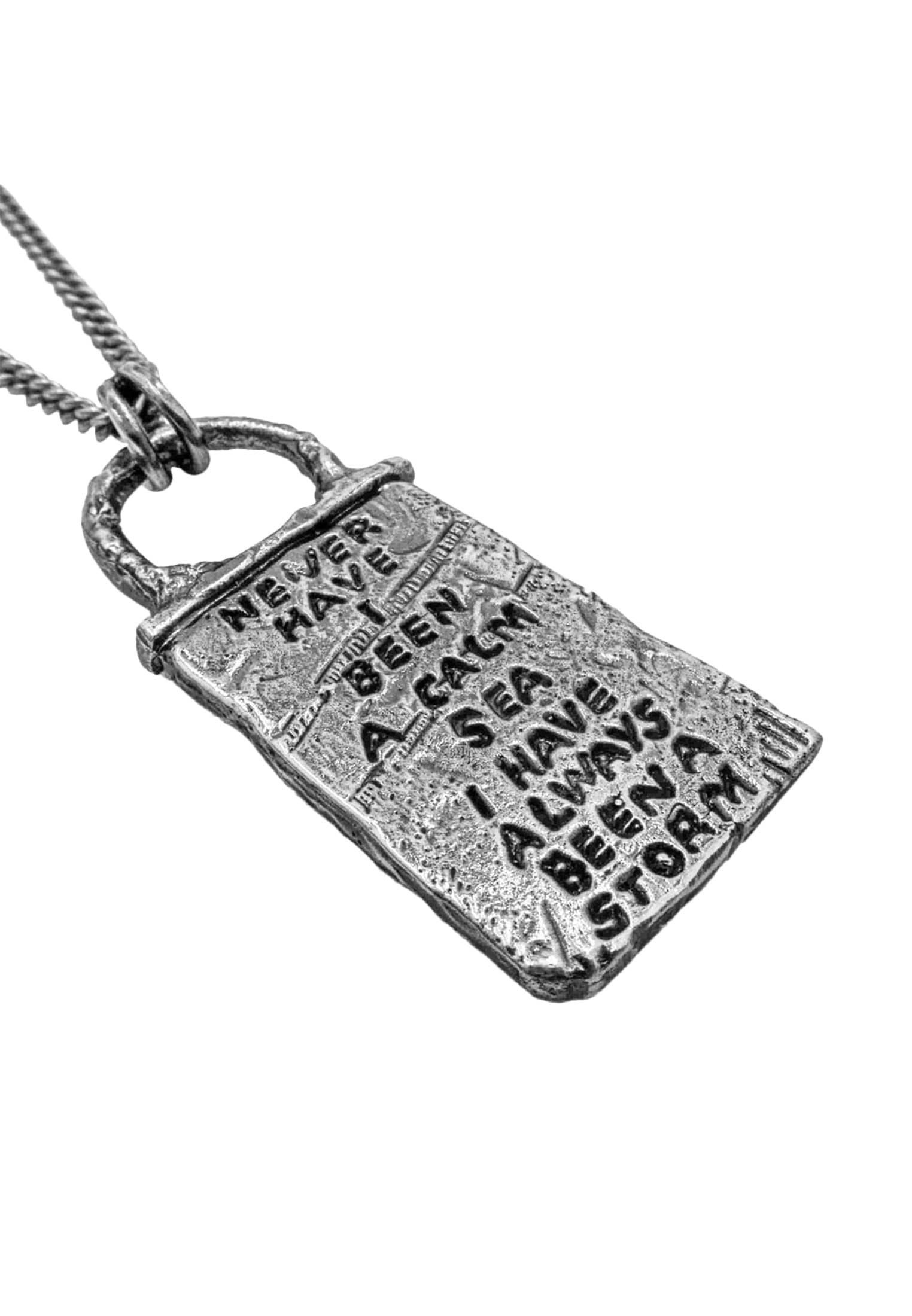 HAZE & GLORY Kette mit Anhänger »Halskette Vintage Anhänger - Storm 925 Silber«