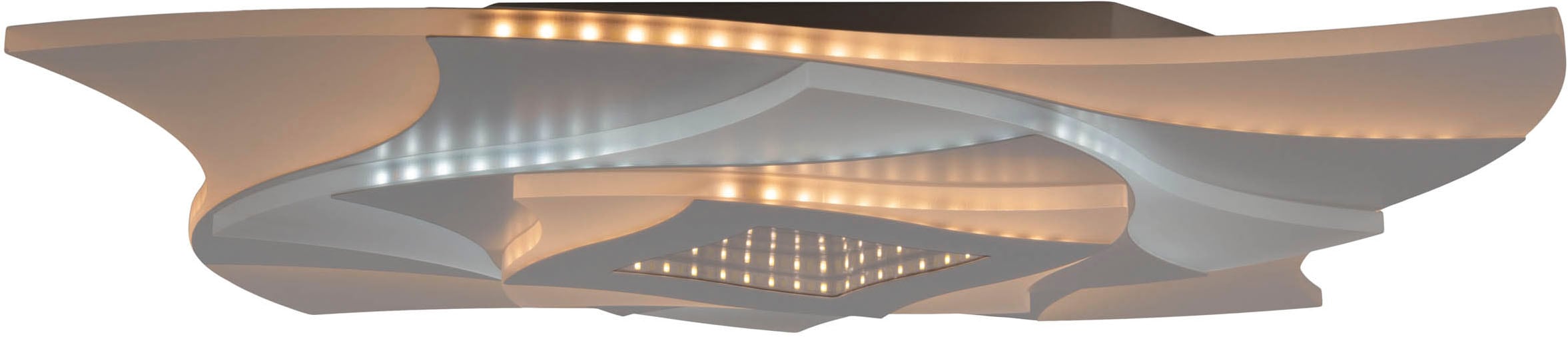 näve »Liora« LED-Modul 1 Stk. warmweiß - kaltweiß 3D-Effekt, CCT, Memory, Nachtlicht, dimmbar per Fernbedienung, weiß