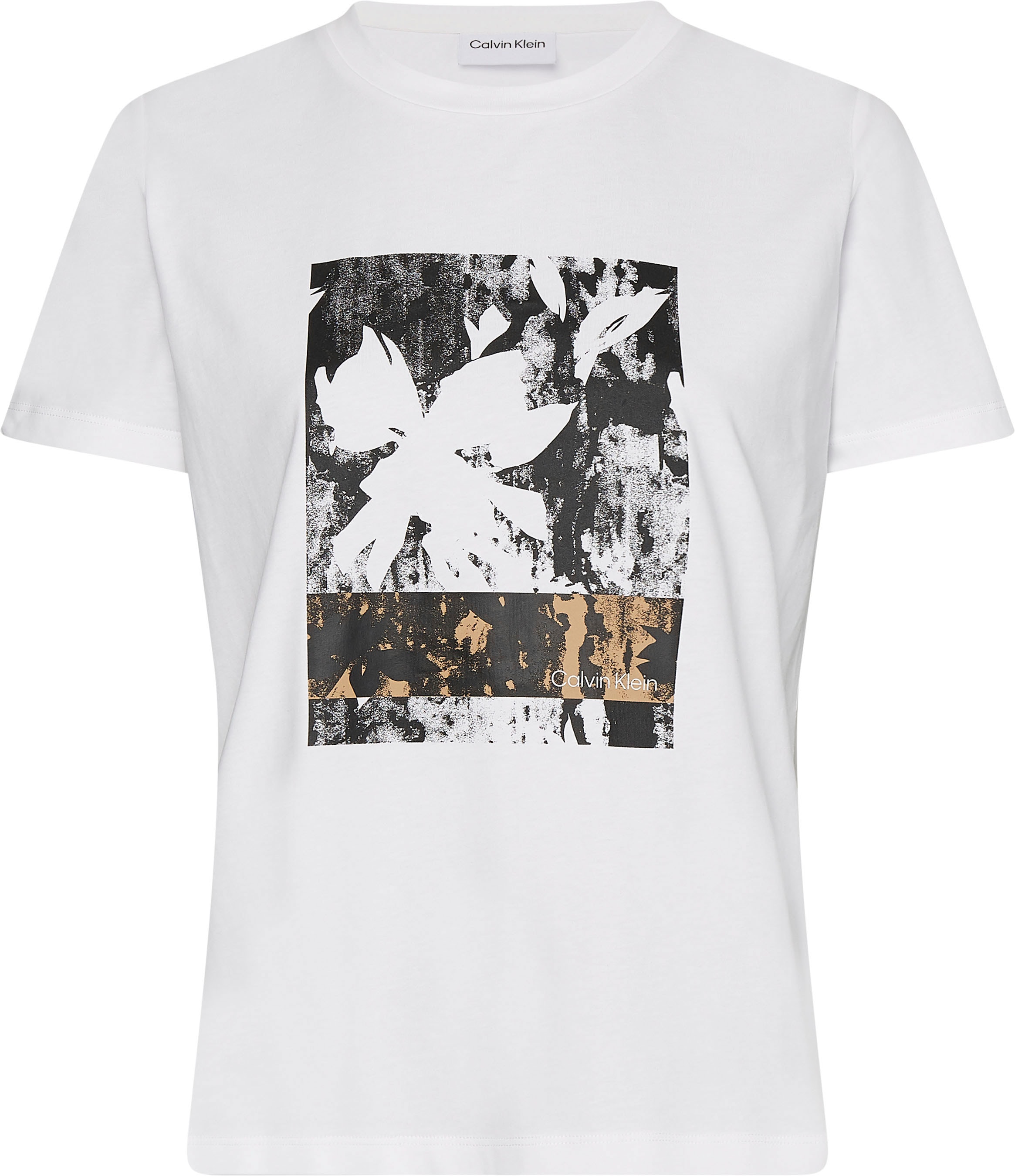 Calvin Klein Curve Rundhalsshirt »INCLUSIVE FLOWER LOGO T-SHIRT«, mit  Calvin Klein-Schriftzug in den Aufdruck integriert online bestellen |  UNIVERSAL