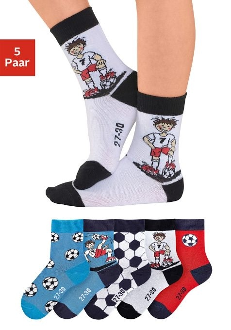 Paar), H.I.S (5 ♕ Socken, bei Fußballmotiven mit