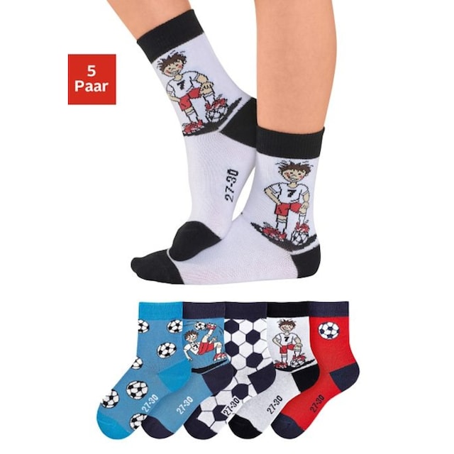 H.I.S Socken, (5 Paar), mit Fußballmotiven bei ♕