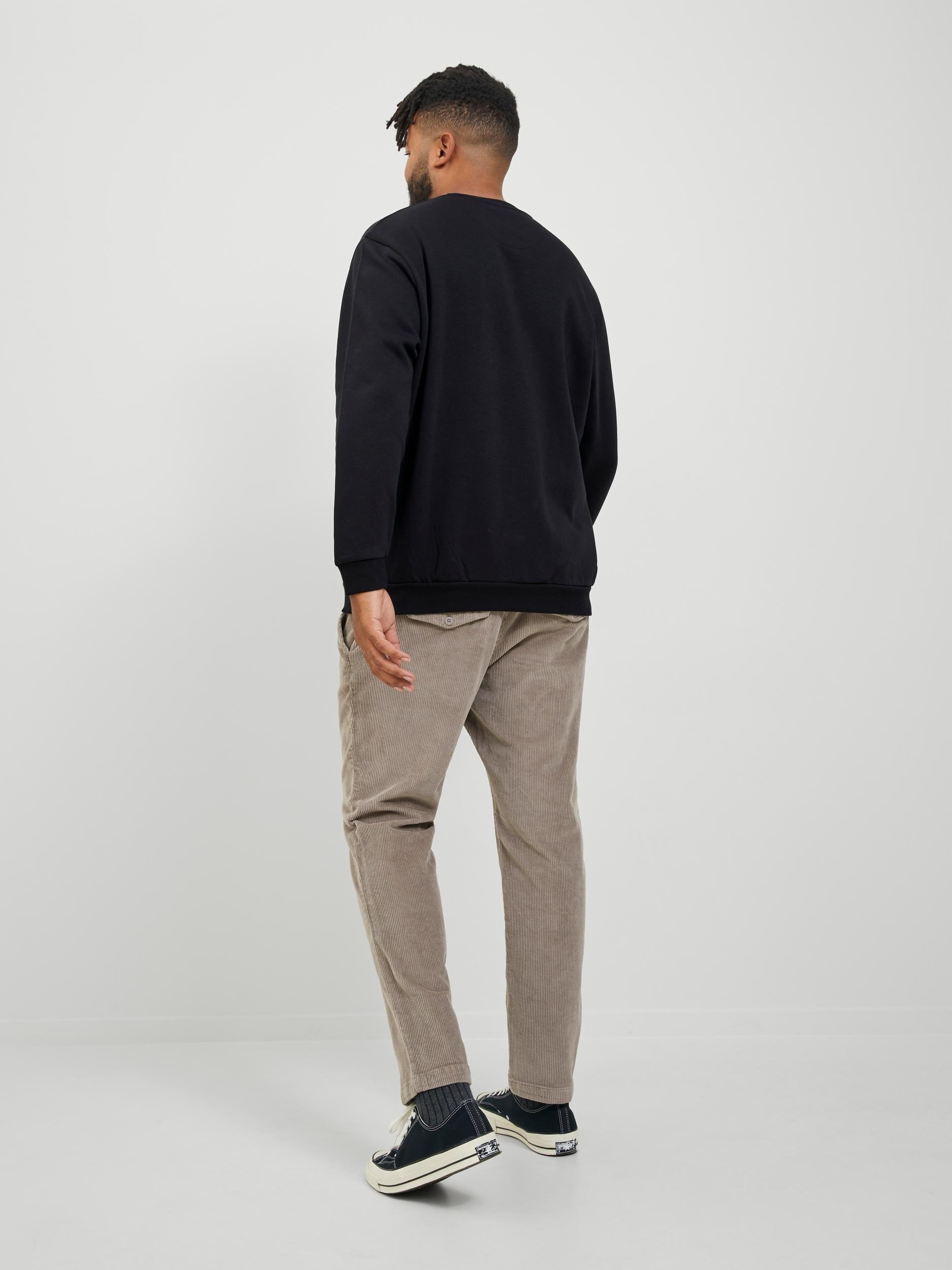Jack & Jones PlusSize Sweatshirt »JJEBRADLEY SWEAT CREW NOOS PLS«, mit Rippbündchen