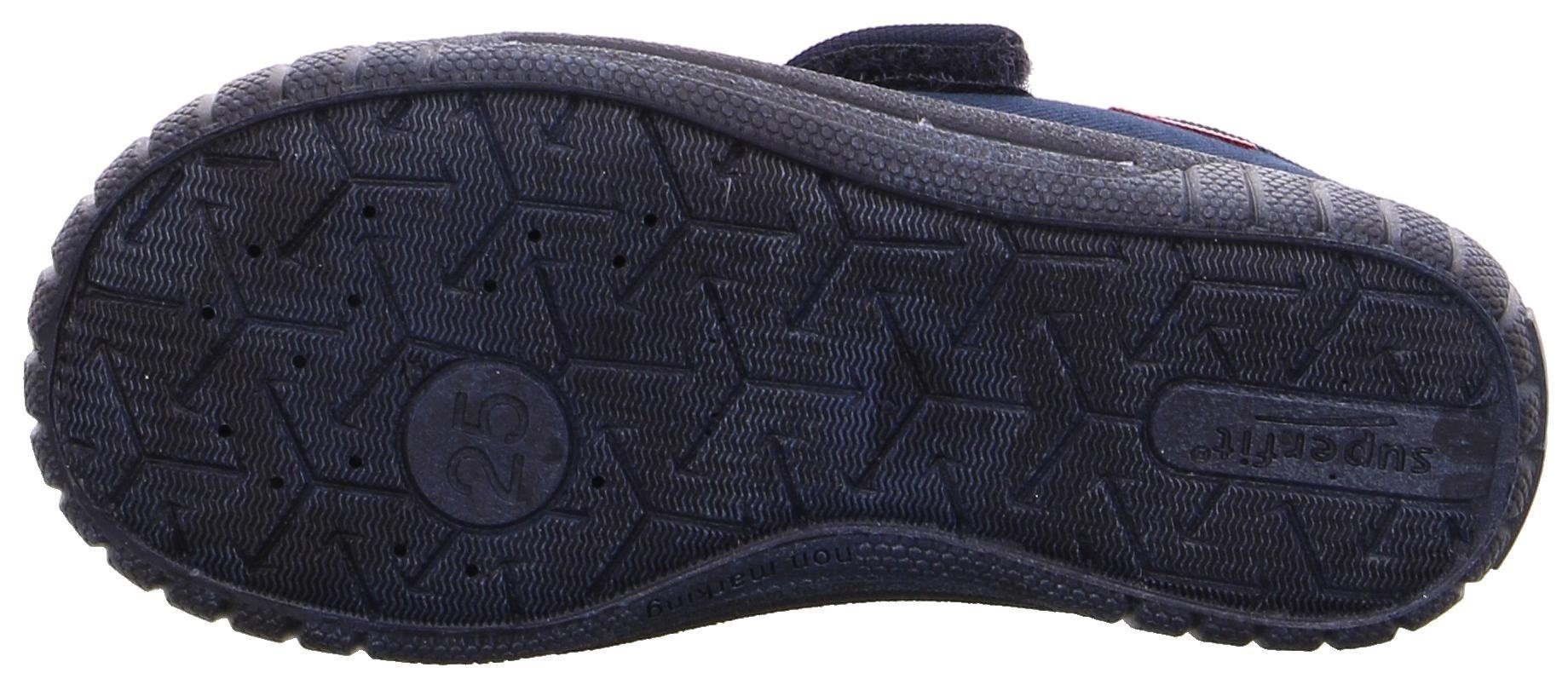 Superfit Hausschuh »Bill WMS: Mittel«, Kindergarten Schuh im Jeans-Look, Größenschablone zum Download
