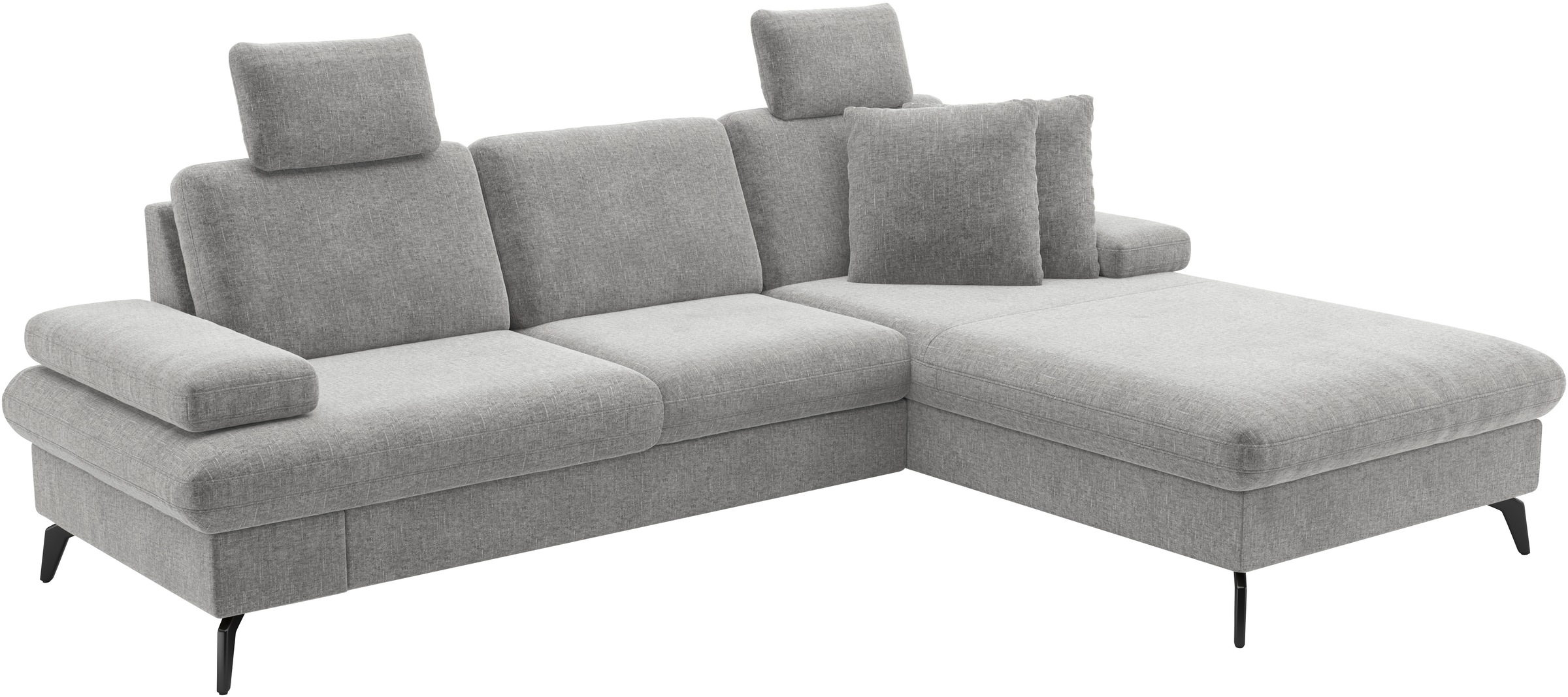 sit&more Ecksofa »Morris Jubi L-Form«, inkl. Armteilfunktion und 1 Zierkissen, wahlweise mit Bettfunktion