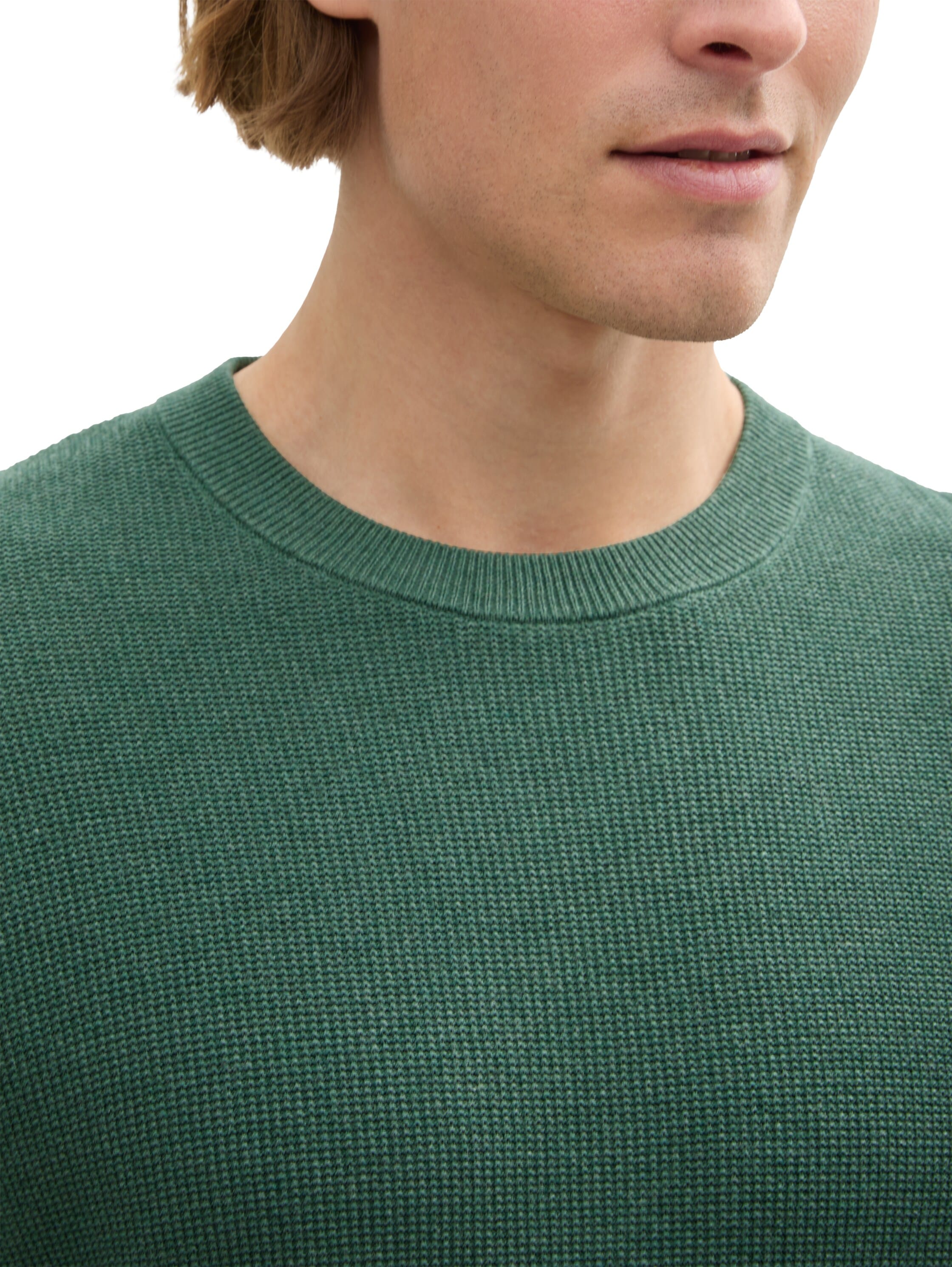 TOM TAILOR Rundhalspullover mit Rundhalsausschnitt