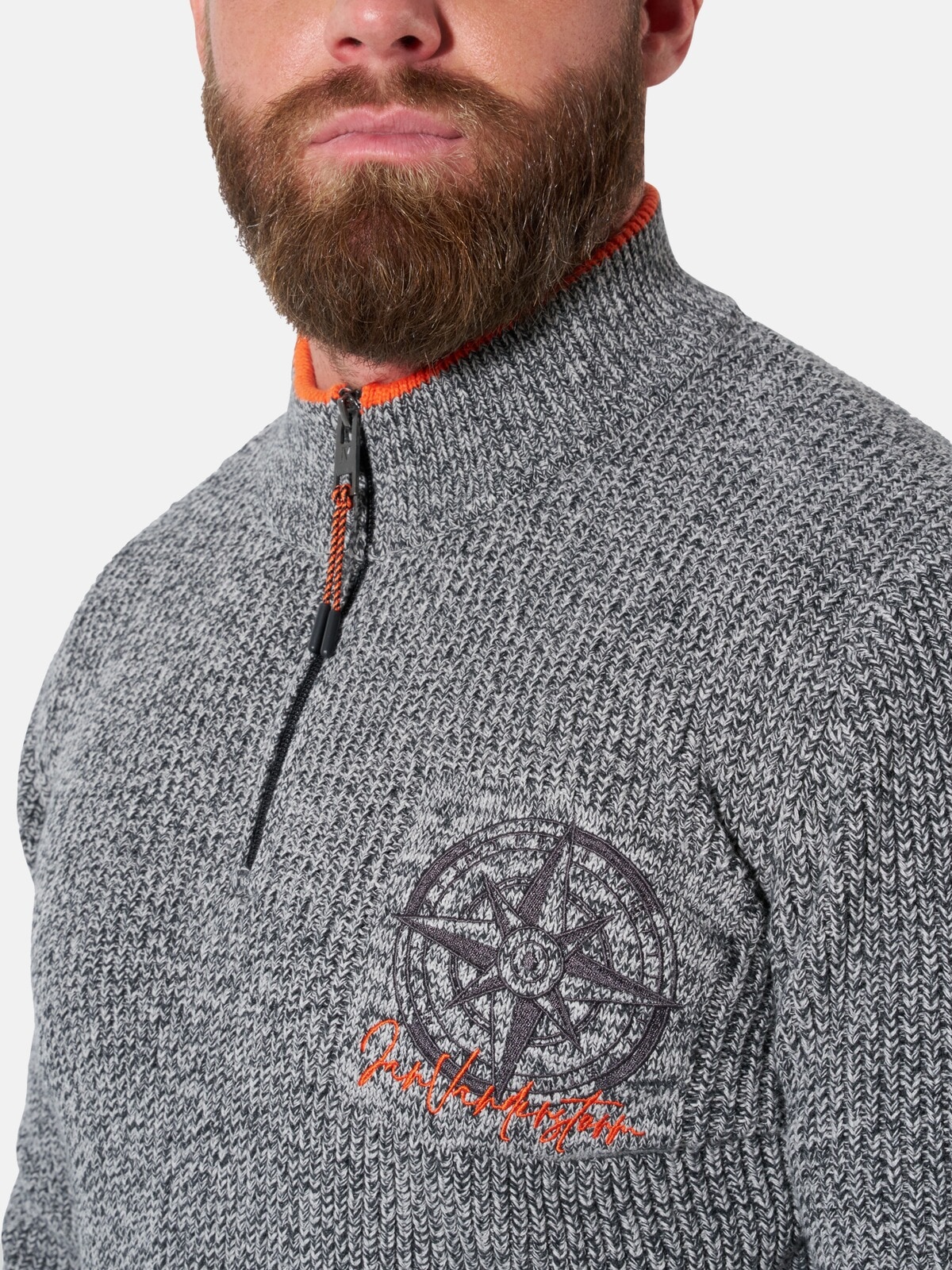 Jan Vanderstorm Stehkragenpullover »Pullover FREBER«