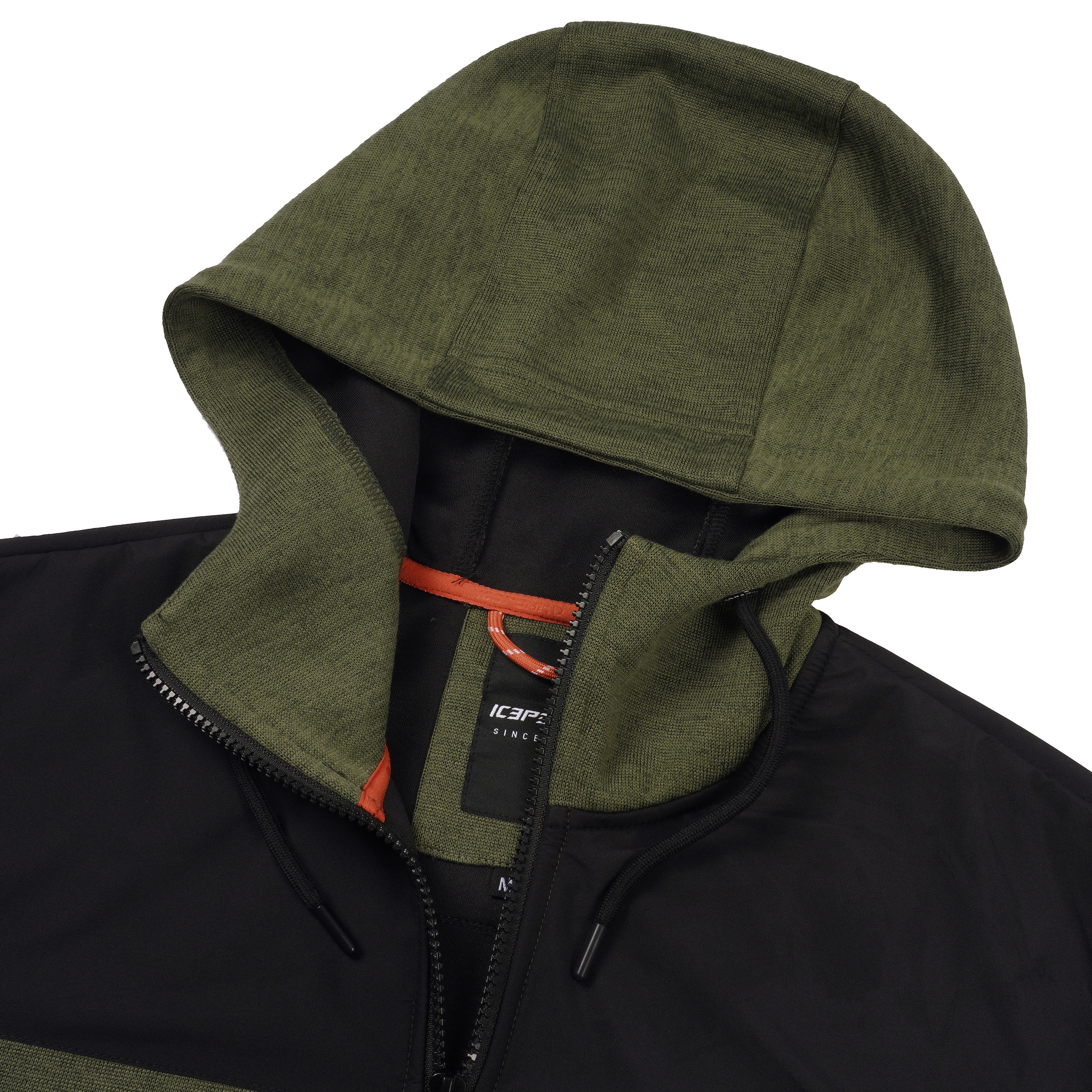 Icepeak Strickfleecejacke »H STRICKFLEECEJACKE AGAR«, mit Kapuze, mit Logopatch am Oberarm