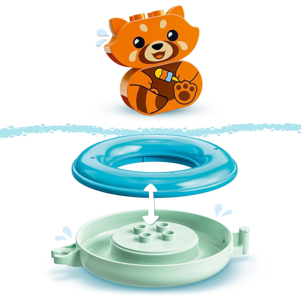 LEGO® Konstruktionsspielsteine »Badewannenspaß: Schwimmender Panda (10964), LEGO® DUPLO«, (5 St.)