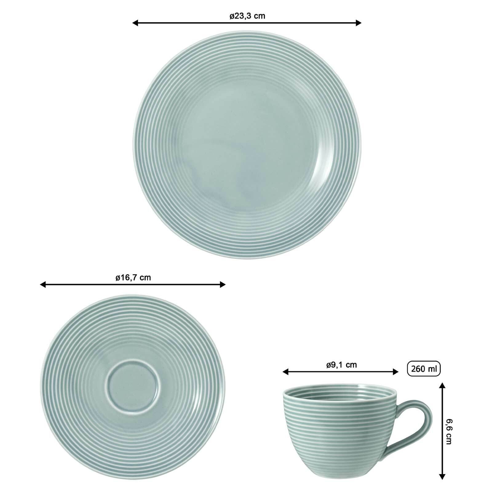 Seltmann Weiden Geschirr-Set »Kaffeeservice Beat Color Glaze 18er Set«