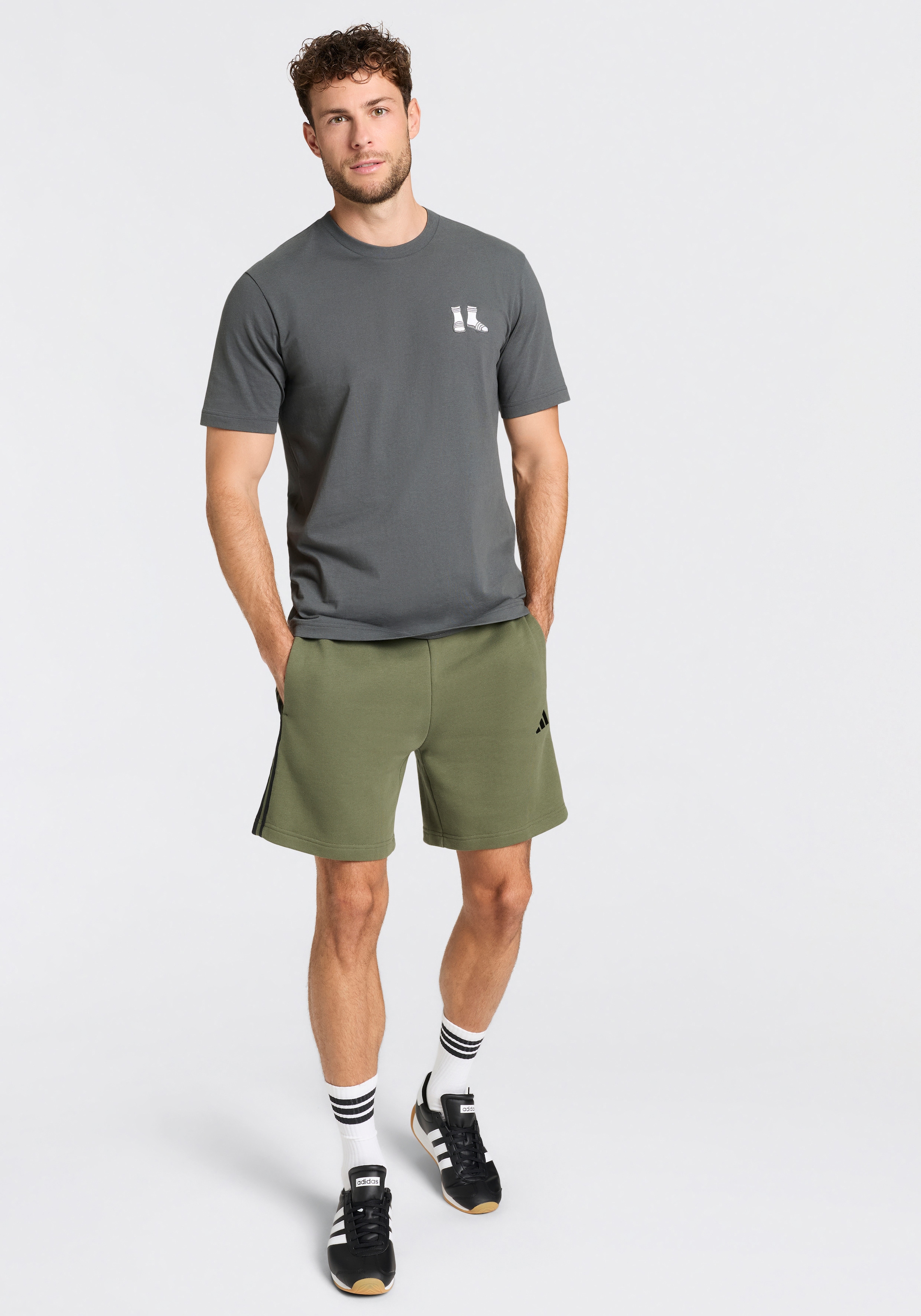 adidas Sportswear Shorts »ESSENTIALS 3-STREIFEN, FRENCH TERRY«