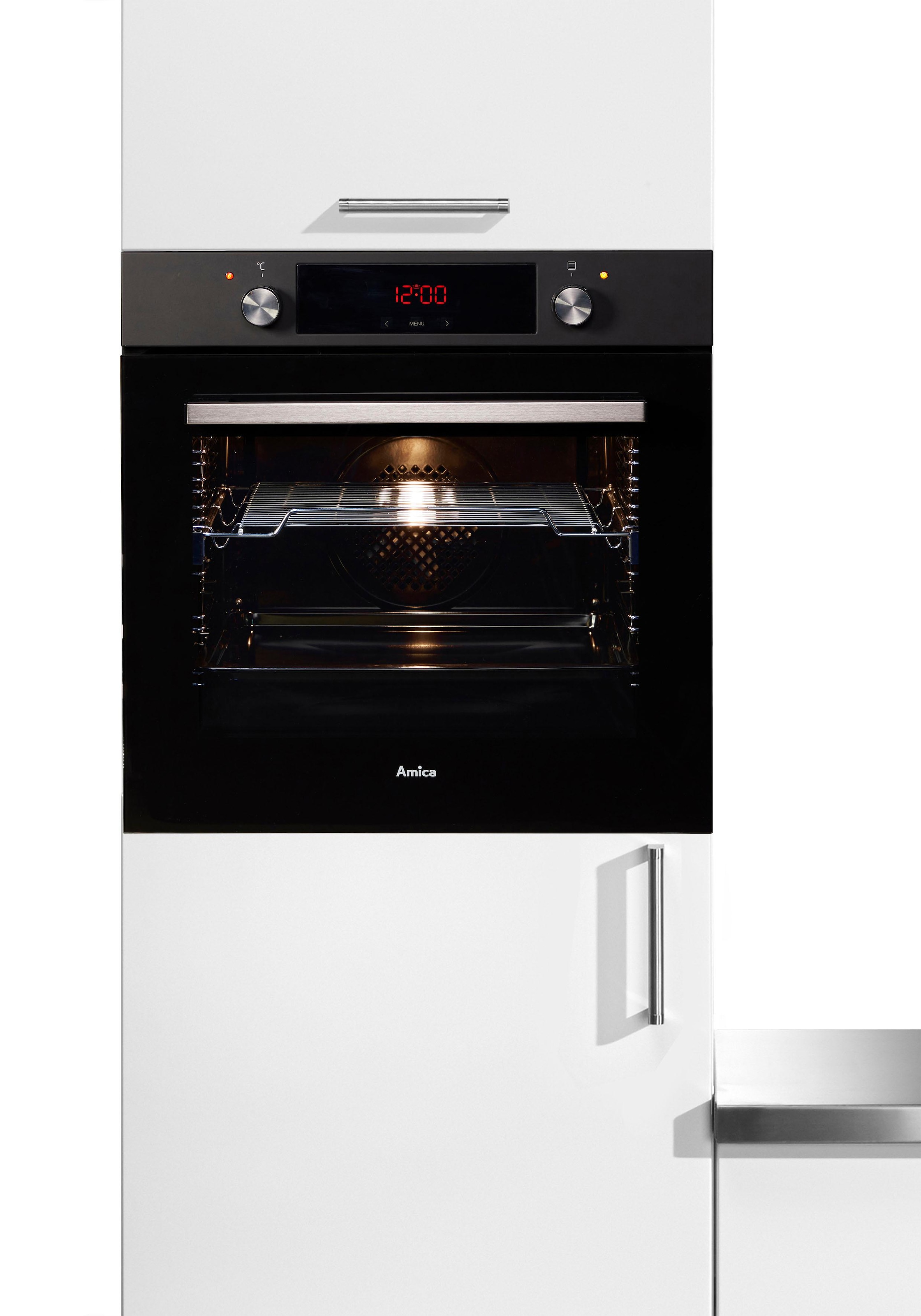 Amica Einbaubackofen  »EBX 943 610 SM«, mit 1-fach-Teleskopauszug, Simple Steam