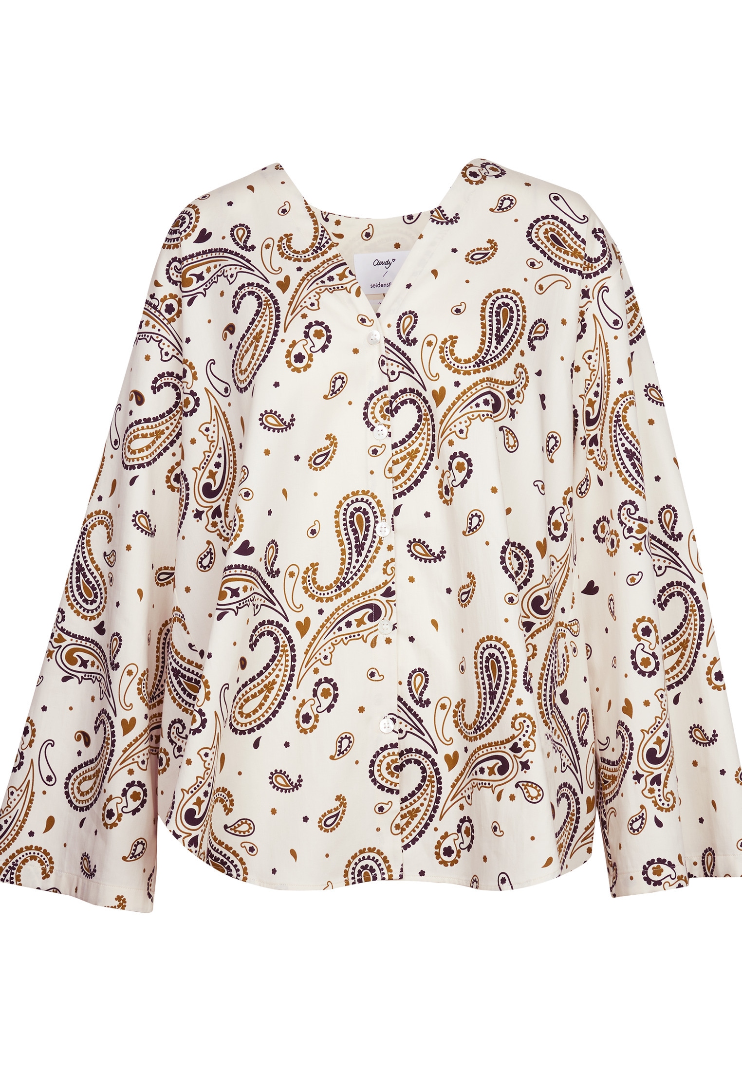 seidensticker Klassische Bluse »Schwarze Rose«, Tunika Paisley
