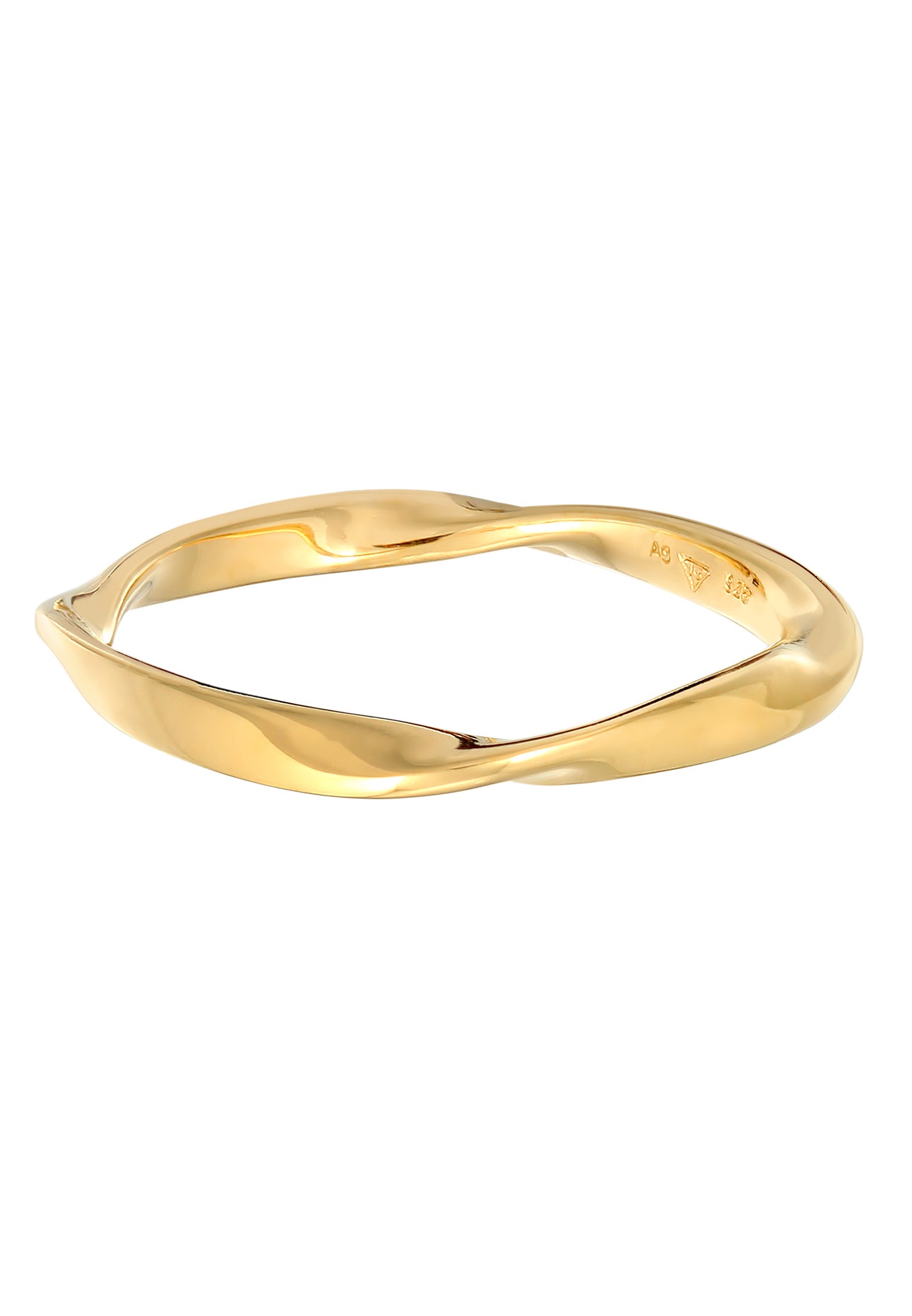 Elli Silberring »Ring Bandring Gedreht Stapelring Basic 925 Silber«