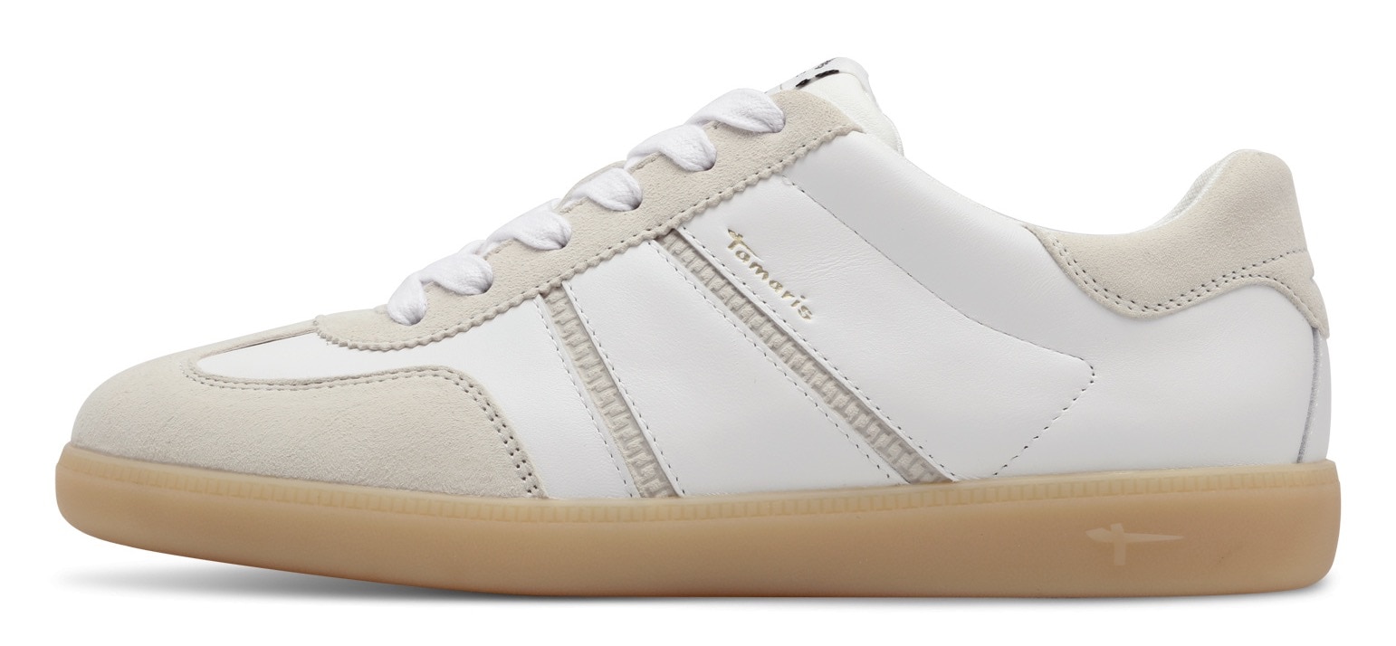 Tamaris Plateausneaker, Freizeitschuh, Halbschuh, Schnürschuh mit gepolstertem Schaftrand