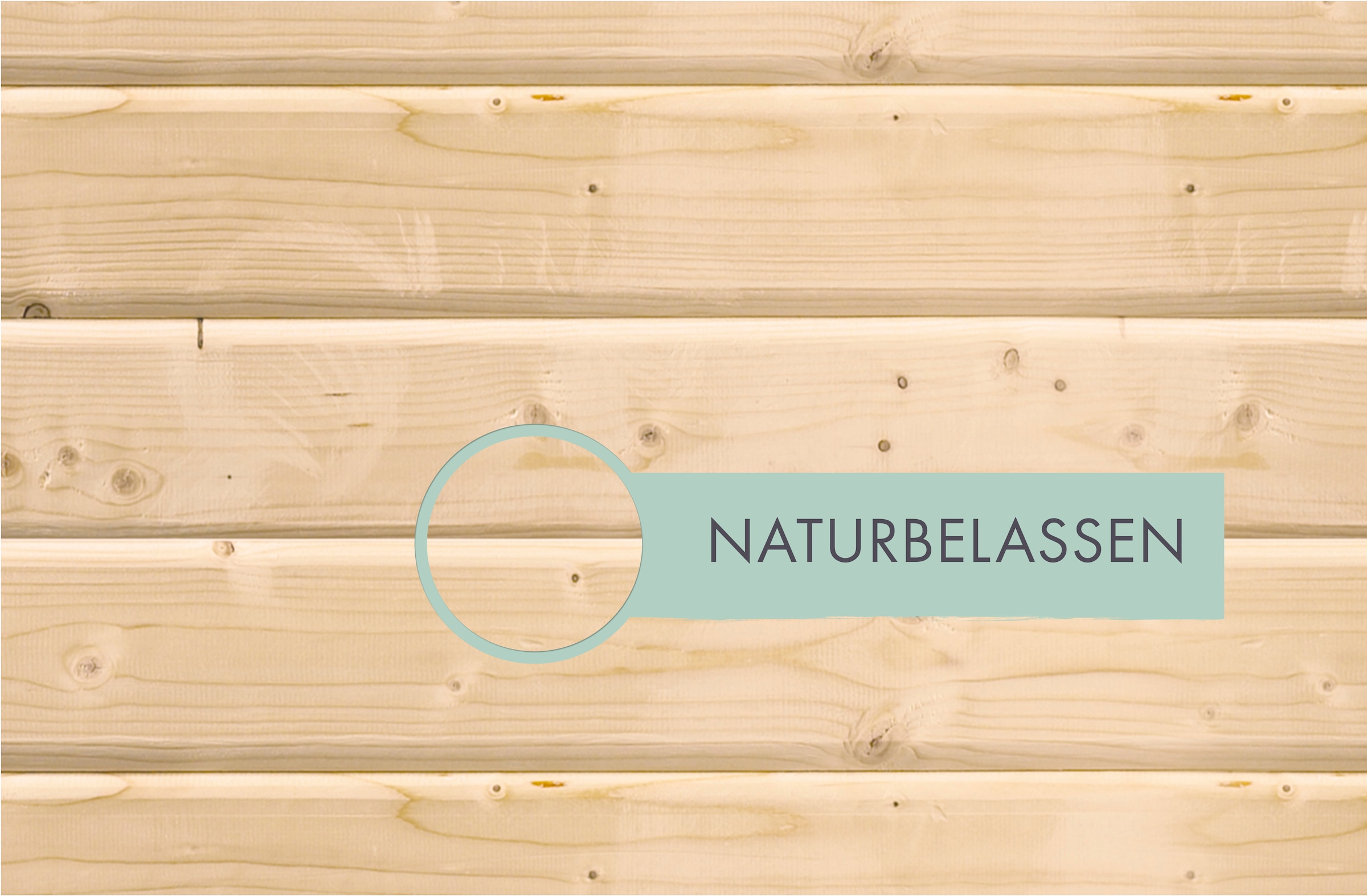 Karibu Gartenhaus-Fußboden »SET naturbelassen« aus hochwertigem Massivholz, mit kesseldruckimprägnierten Bodenbalken