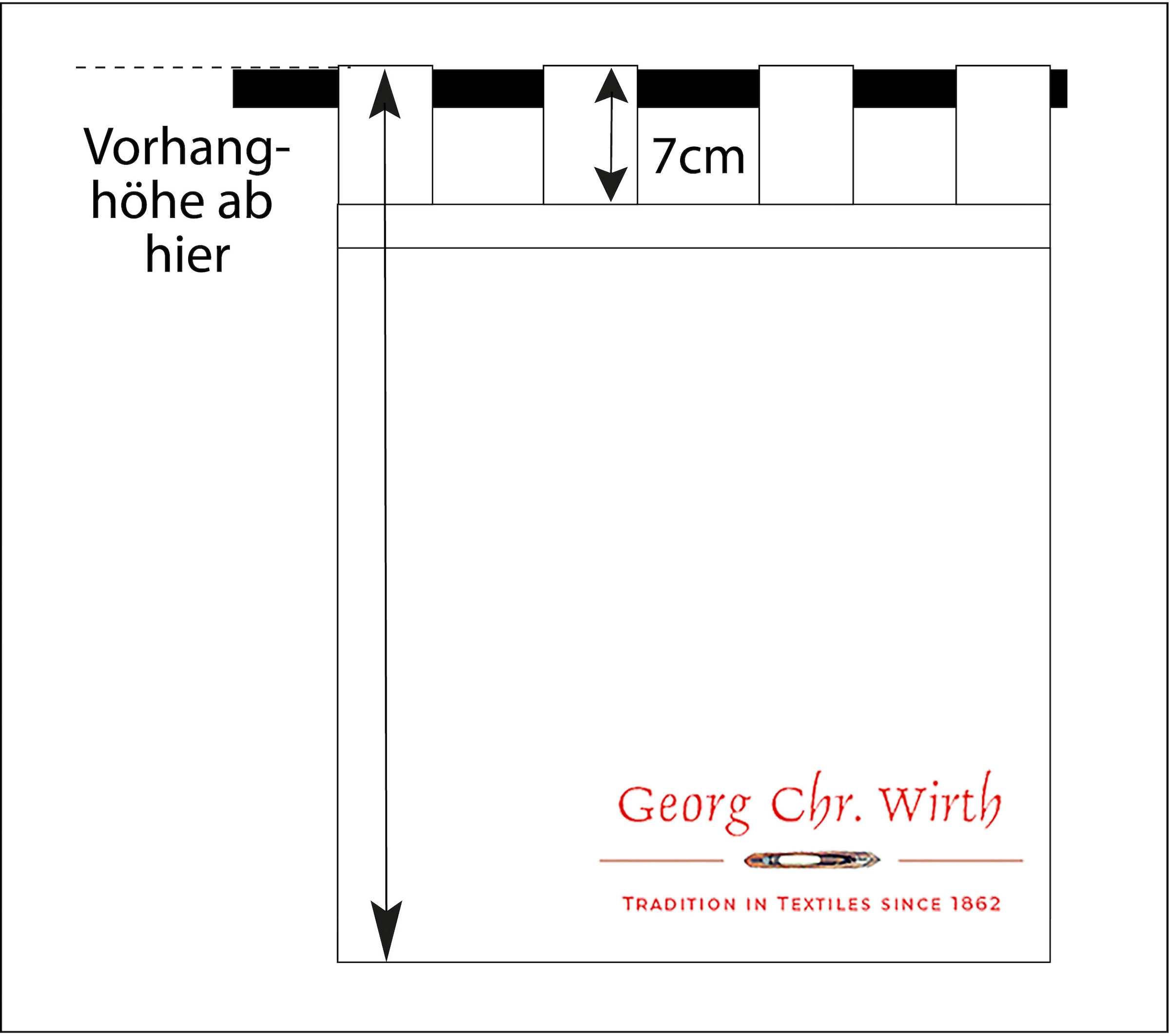 St.) Vorhang (1 »Niederau«, Wirth