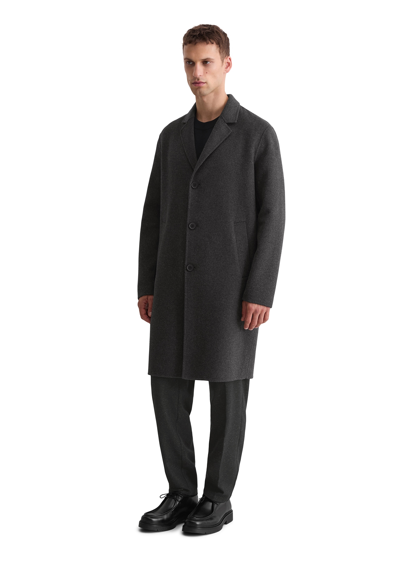 Marc O'Polo Wollmantel, regular fit, aus recyceltem Double-Face-Wool-Mix