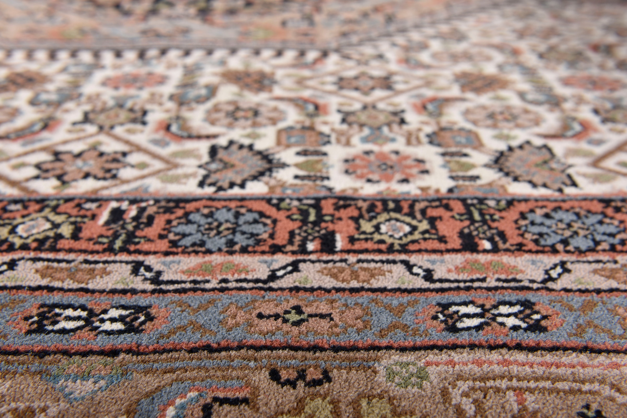 my home Orientteppich »BB Oriental«, rechteckig, 12 mm Höhe, reine Wolle, handgeknüpft, orientalisches Design, mit Fransen