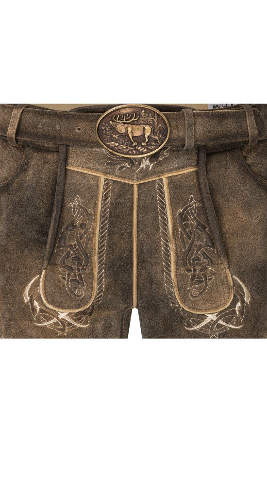 Nübler Trachtenlederhose »Lederhose kurz Konrad«