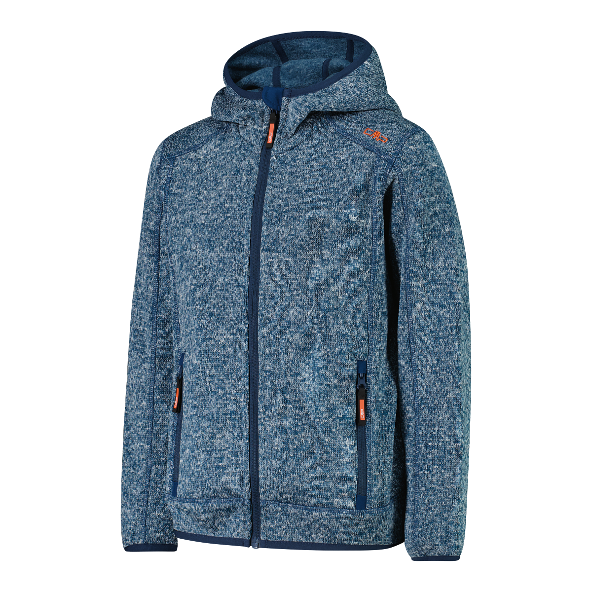 CMP Strickfleecejacke »KID JACKET FIX HOOD« mit Kapuze sportlicher Stil, wärmendes und atmungsaktives Material