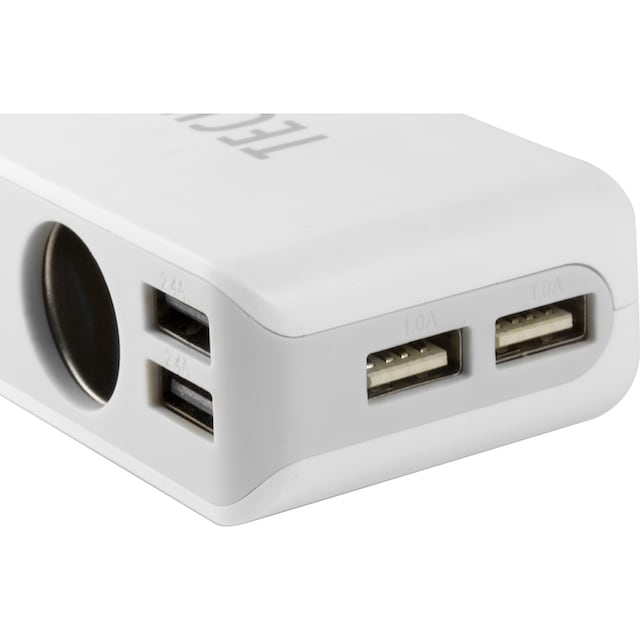 Technaxx Strom-Adapterkabel »Technaxx 4-Port USB & 3-Socket Car Charger  TE11« online kaufen | mit 3 Jahren XXL Garantie | Zigarettenanzünder-Adapter