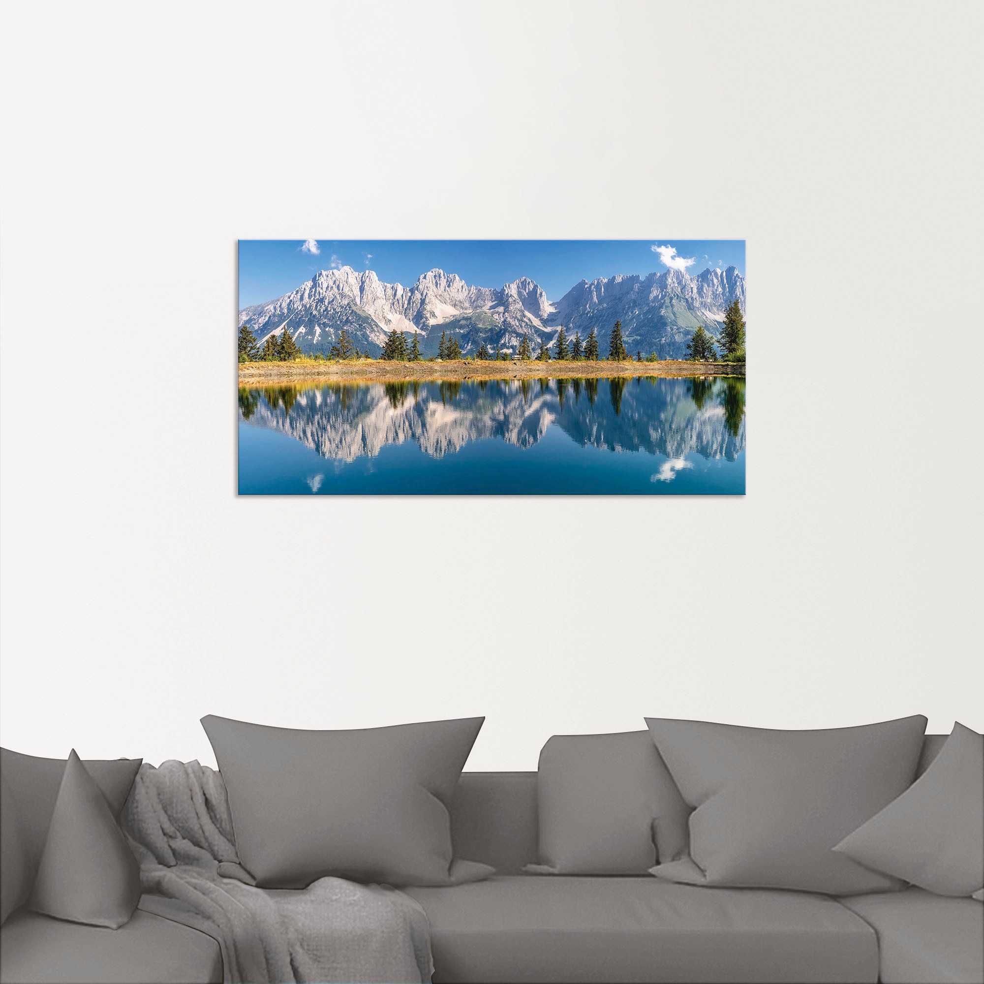 Artland Wandbild »Kaisergebirge Tirol«, Raten kaufen Wandaufkleber Alubild, als Poster St.), auf Berge Größen oder (1 & Leinwandbild, Alpenbilder, versch. in