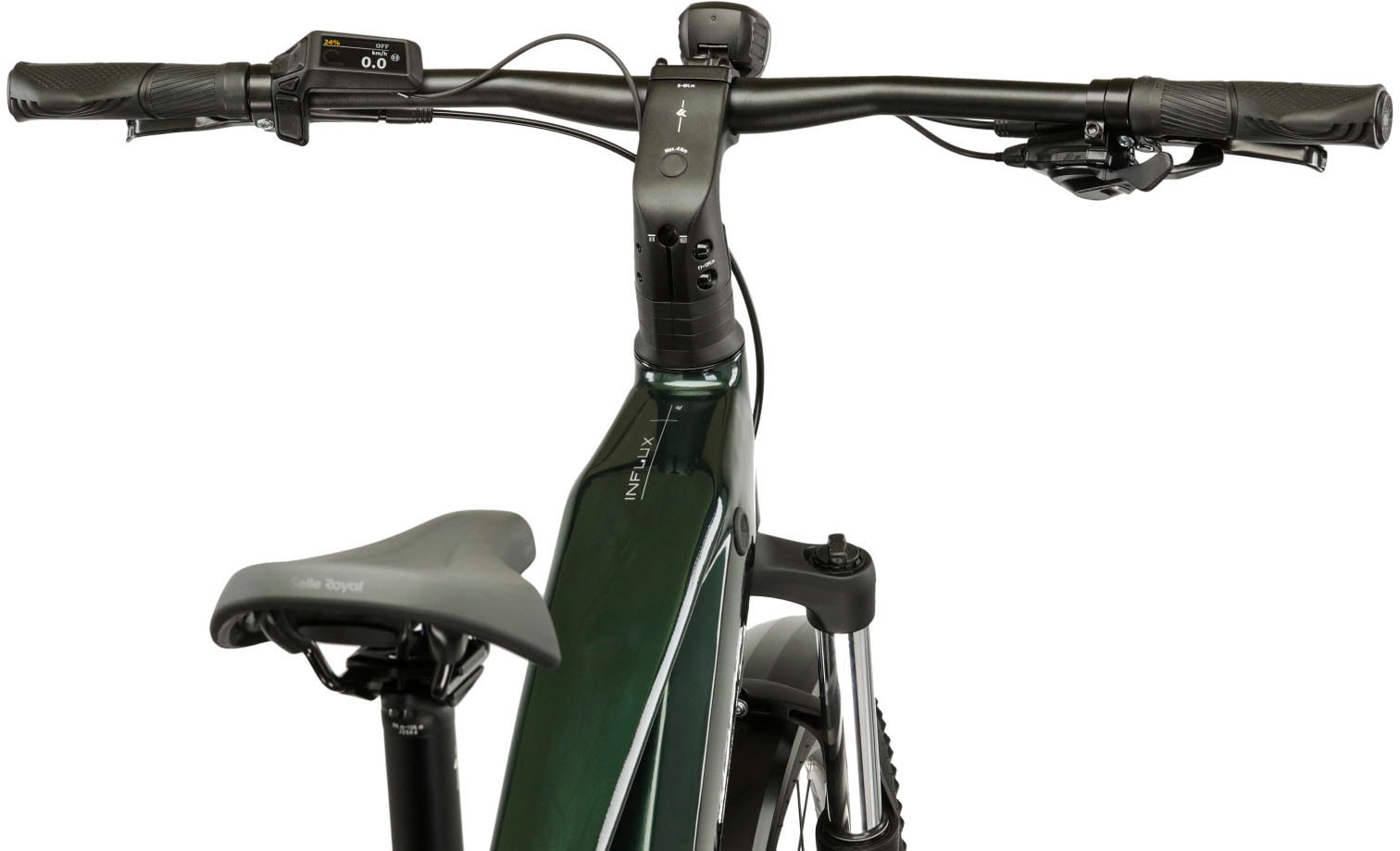 Kross »Influx Hybrid SUV 2.0 16,7Ah / 600 Wh 29 Zoll grün 9 Gänge 2026« 9 Gang Shimano CUES U4000 Schaltwerk Kettenschaltung Mittelmotor 250 W
