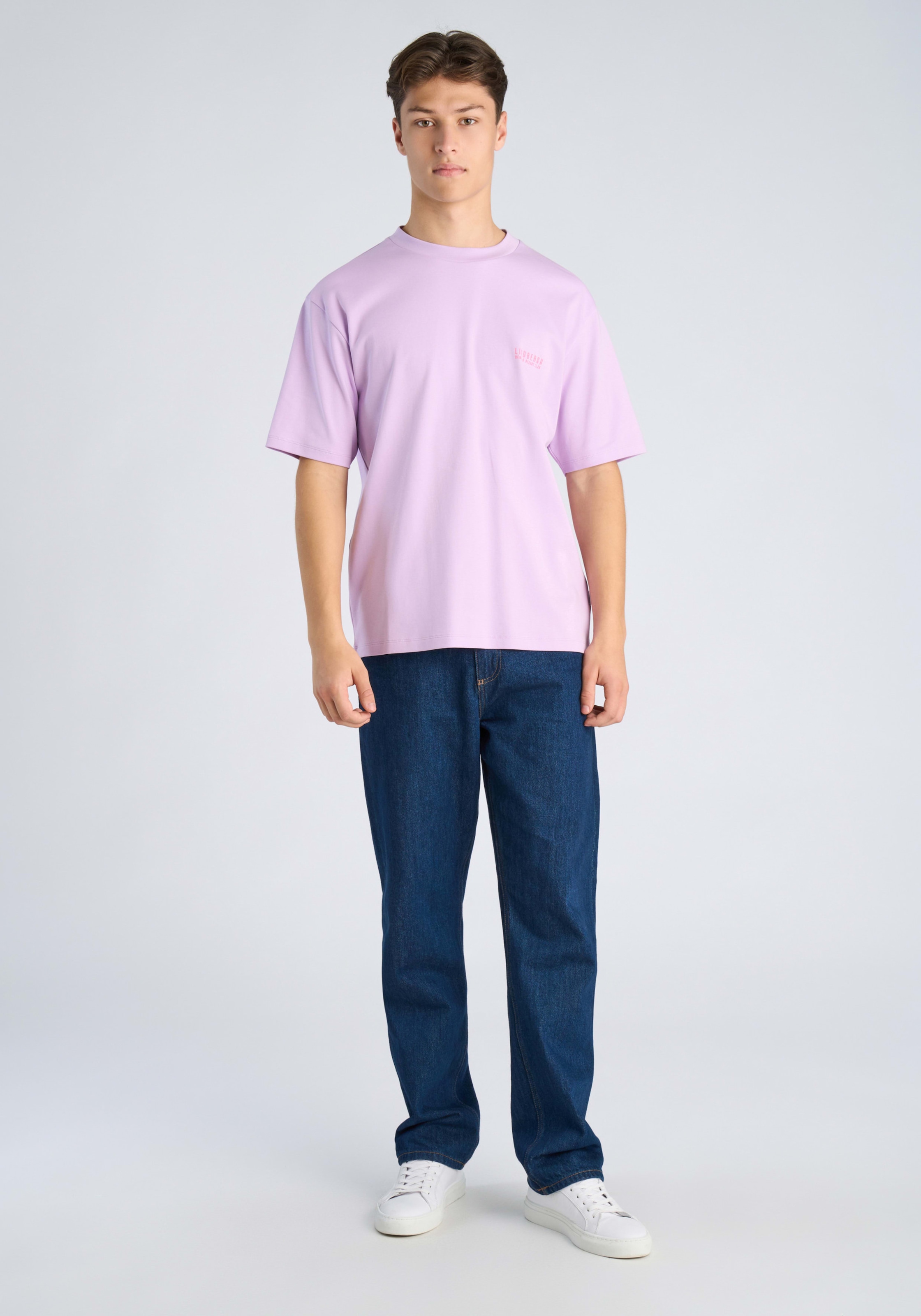 LINDBERGH Kurzarmshirt Sommershirt mit großem Rückenprint / kleinem Frontprint