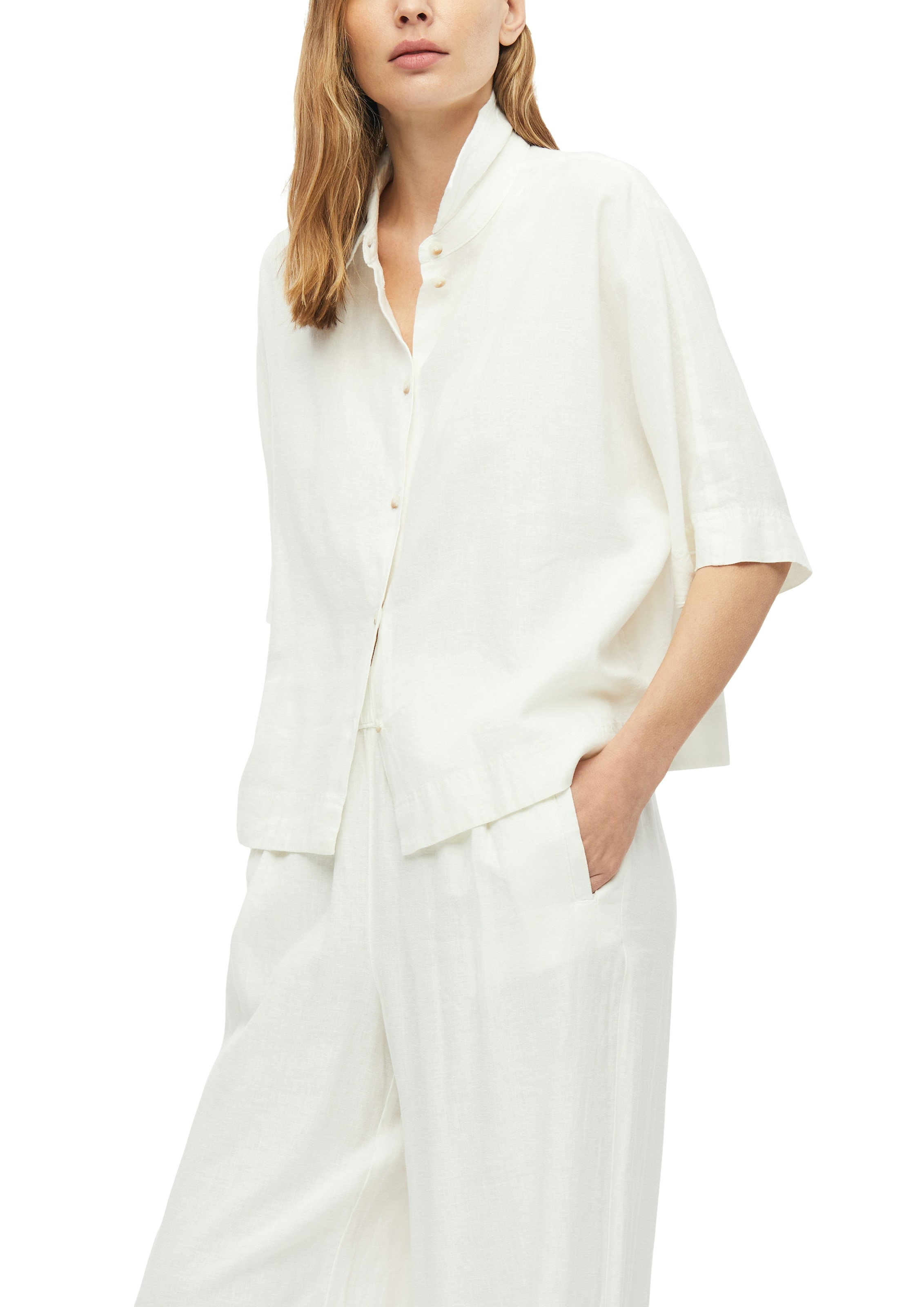 s.Oliver Hemdbluse kurz, mit Knopfleiste