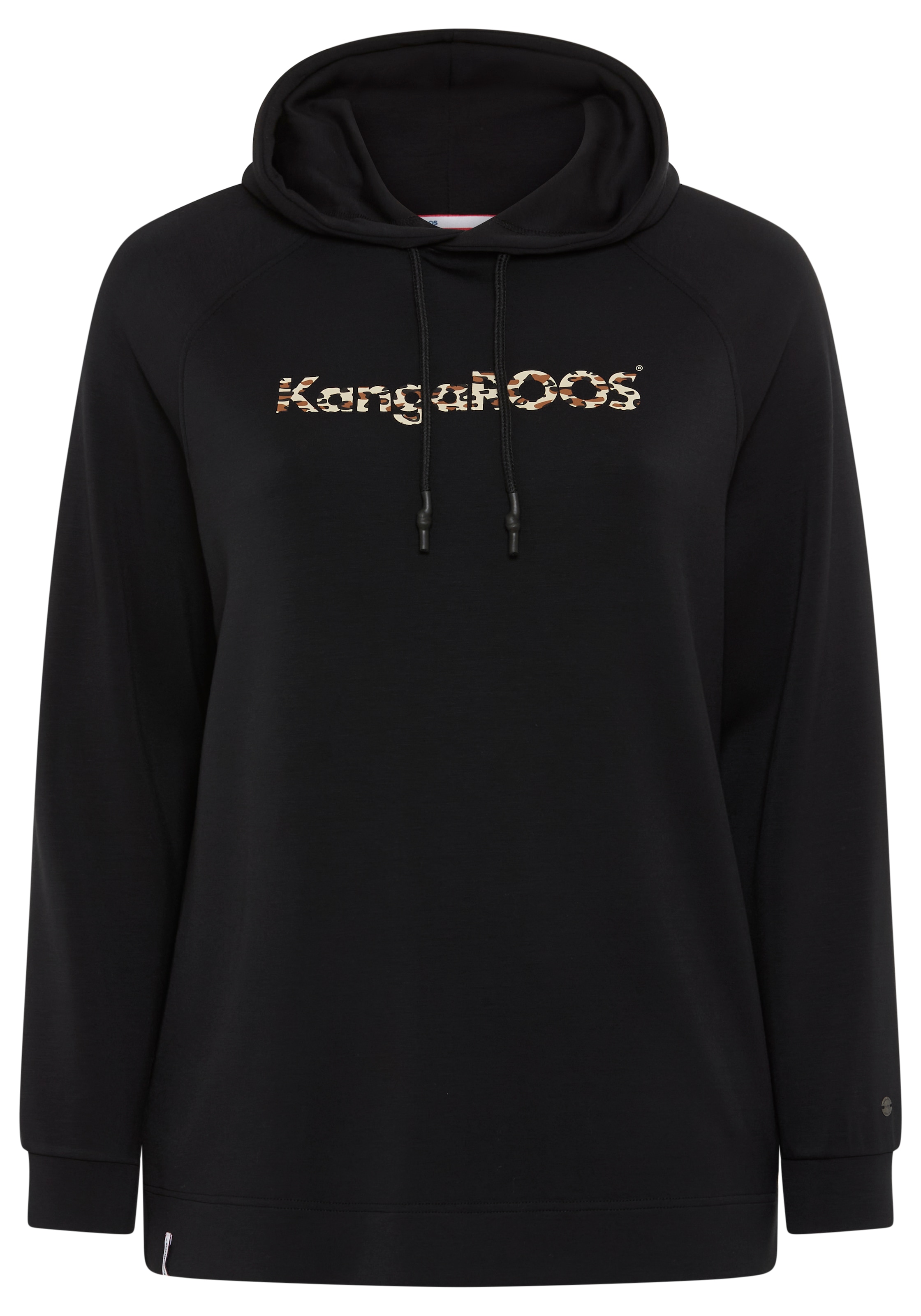 KangaROOS Kapuzensweatshirt, aus glatter Sweatware, große Größen